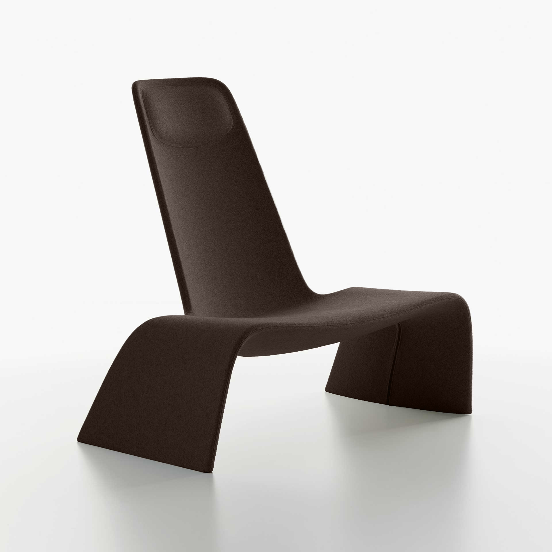 Lounge armchair Plank Land (Dark brown, New)