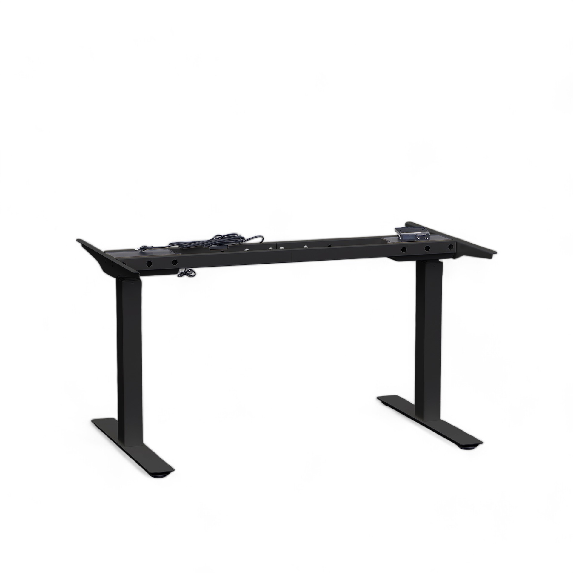 Height-adjustable Tradingzone Work Pro table frame (for table tops 120-180 cm) (Black, New)