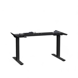 Height-adjustable Tradingzone Work Pro table frame (for table tops 120-180 cm) (New, Black)