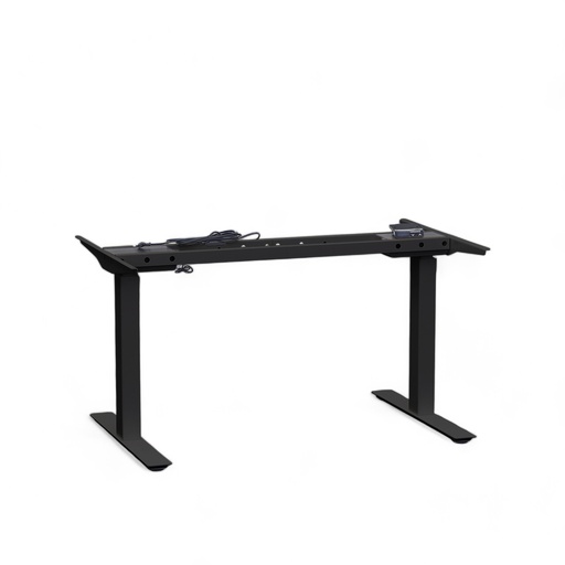 Height-adjustable Tradingzone Work Pro table frame (for table tops 120-180 cm) (New, Black)