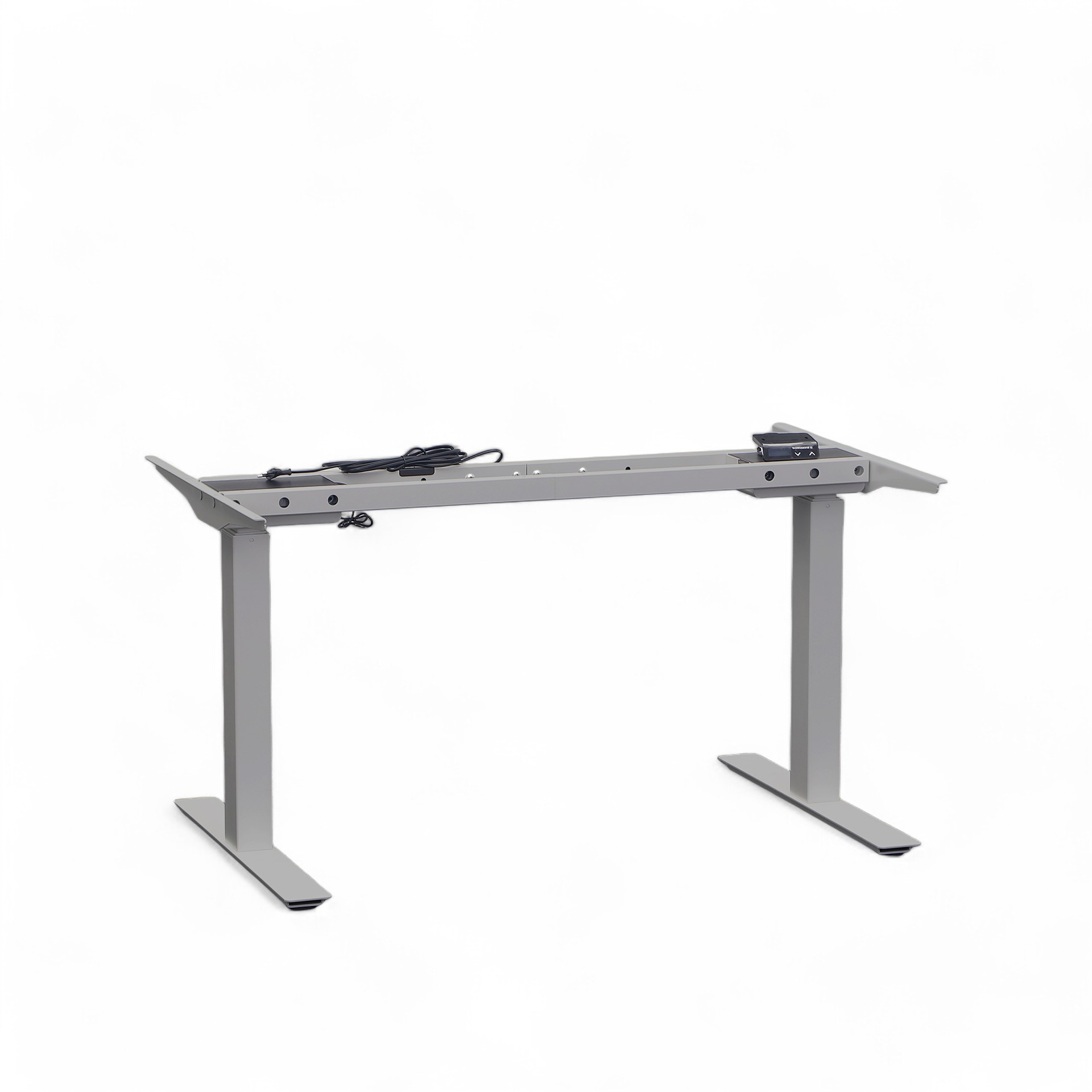 Höhenverstellbares Tischgestell Tradingzone Work Pro (für Tischplatten 120-180 cm) (Silbergrau, Neu)
