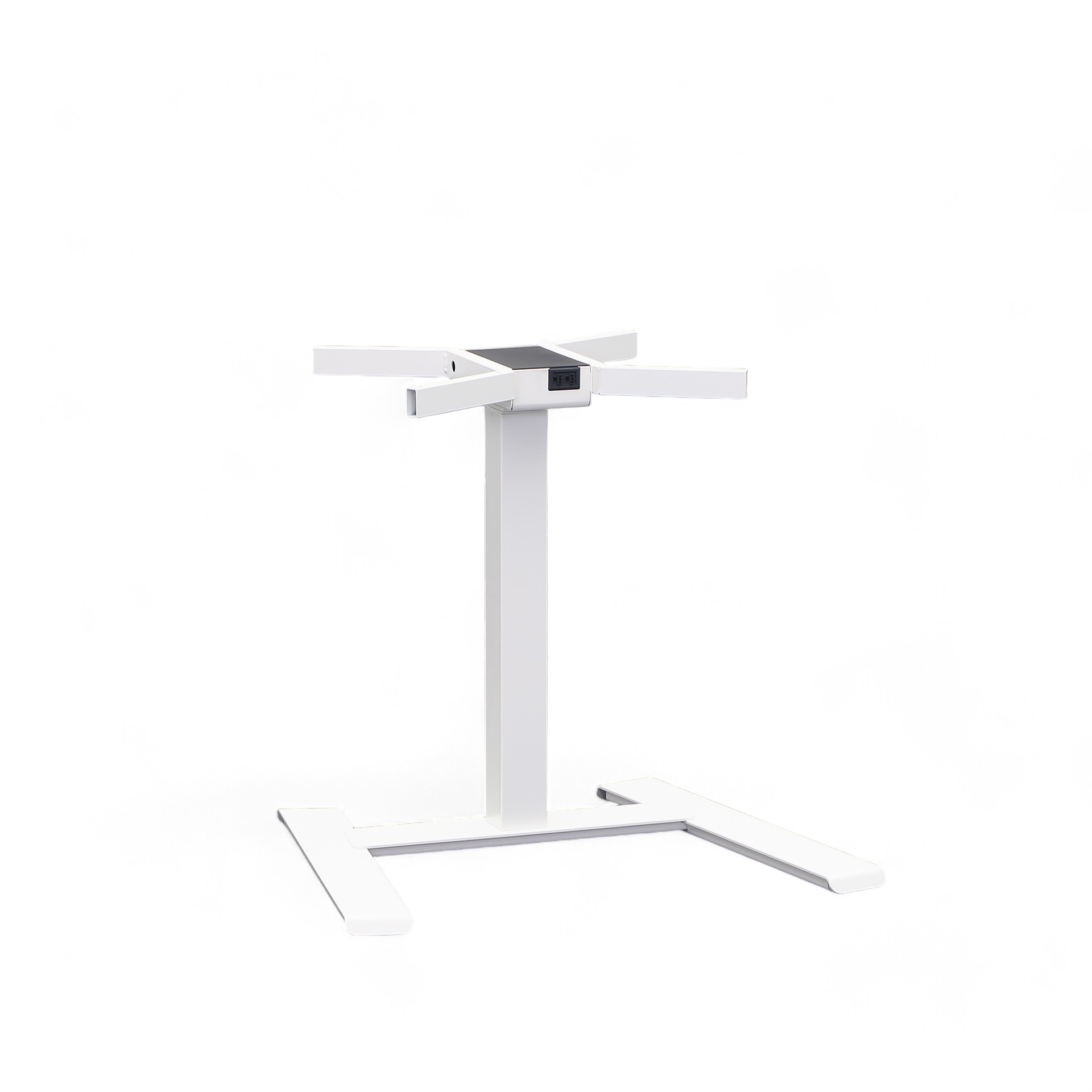 Piètement de table réglable en hauteur Tradingzone Compact Flex, Blanc, Nouveau - Ergonomique & flexible