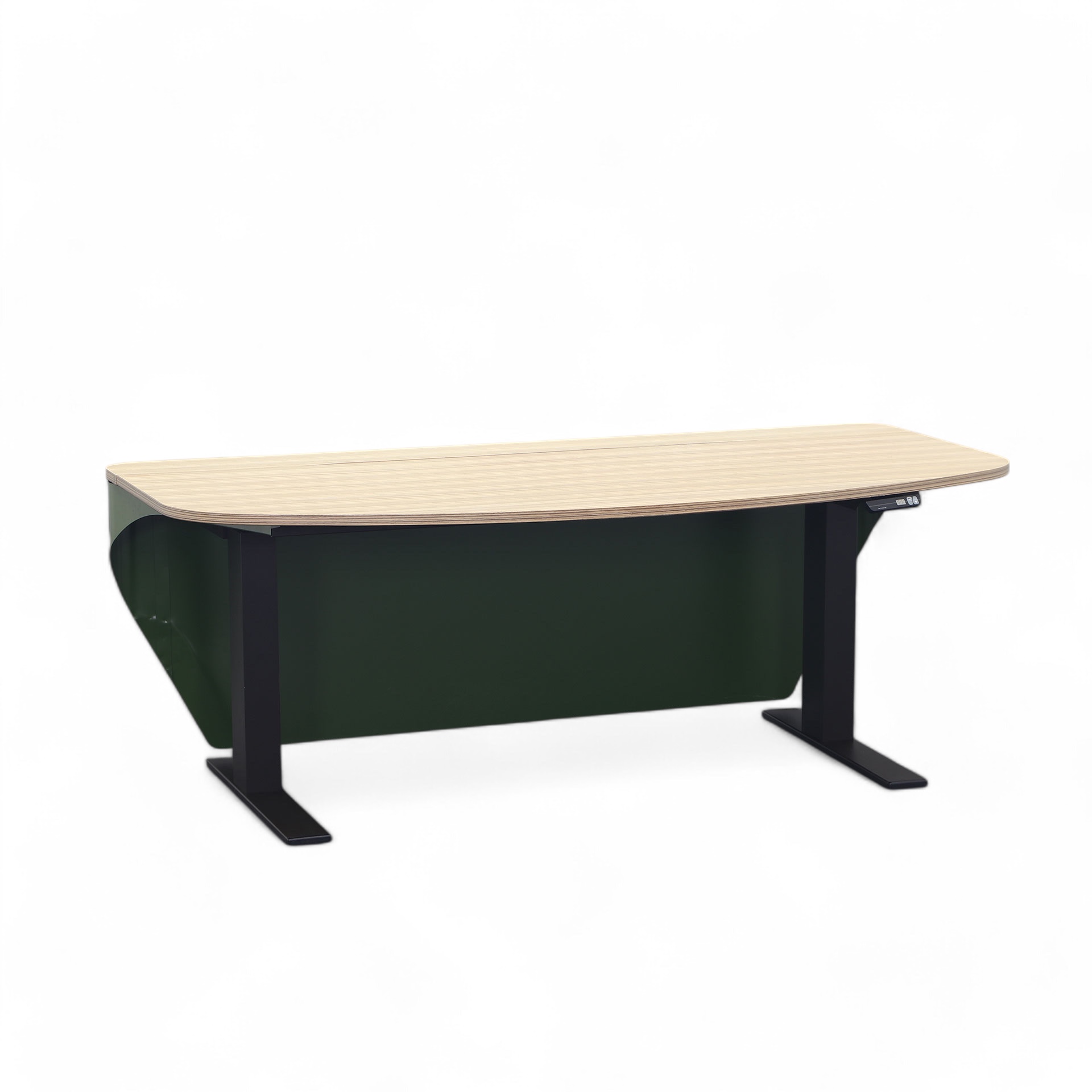 Schreibtisch el. höhenverstellbar Lista LO mit Sichtschutz Swissmade (Stark Gebraucht)