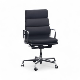 Bürostuhl Vitra Soft Pad EA 219 neuwertig Leder schwarz (Gut)