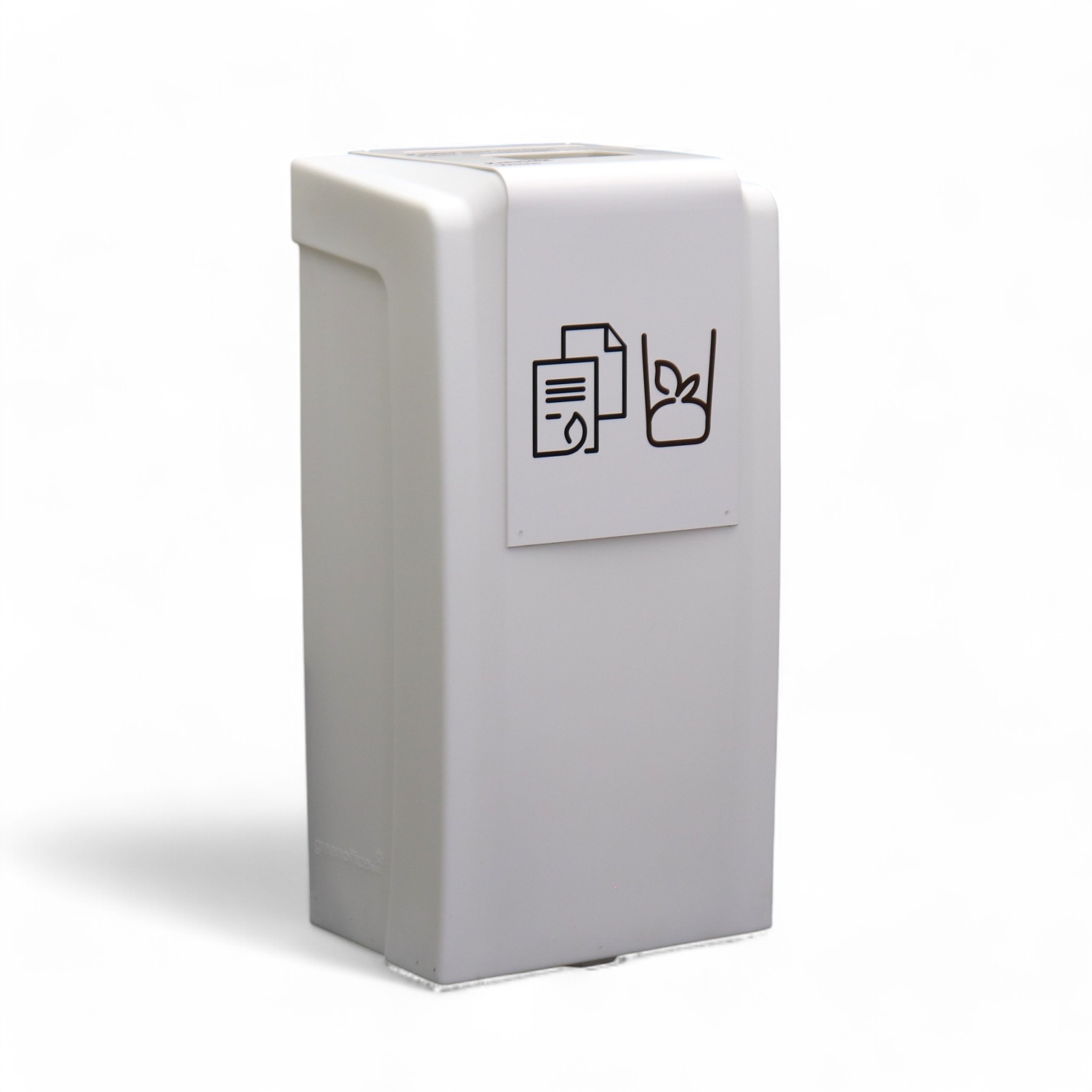 Image of Sammelbehälter für Kehricht/Papier Agora Greenoffice Weiss, Normal gebraucht