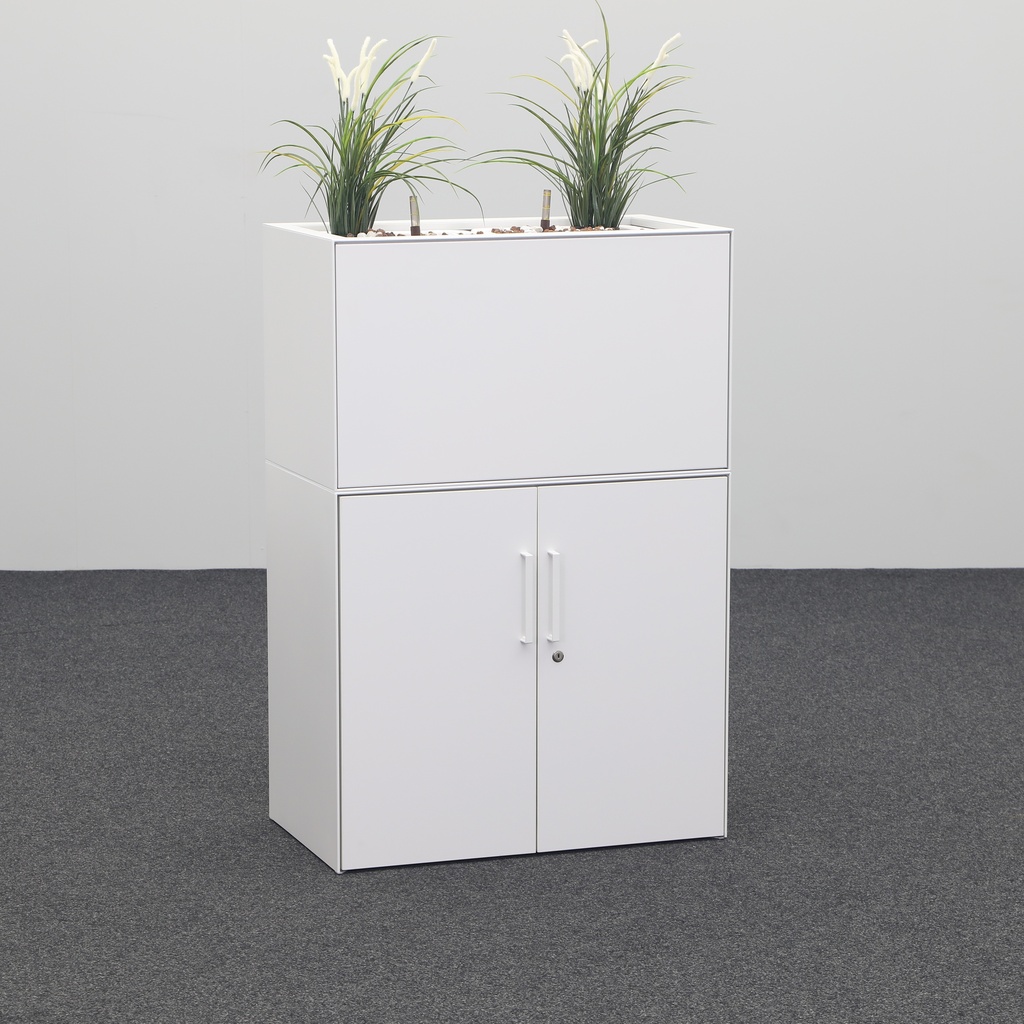 Flügeltürschränke Lista LO, mit Blumentopf Aufbau (Gut, mit Schlüssel)