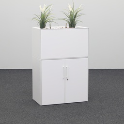 Flügeltürschränke Lista LO, mit Blumentopf Aufbau (Gut, mit Schlüssel)