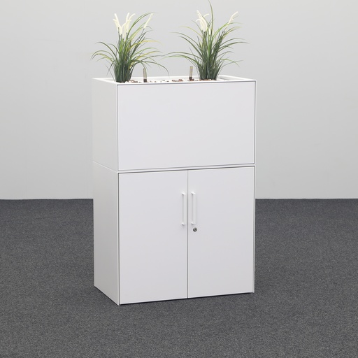 Flügeltürschränke Lista LO, mit Blumentopf Aufbau (Gut, mit Schlüssel)