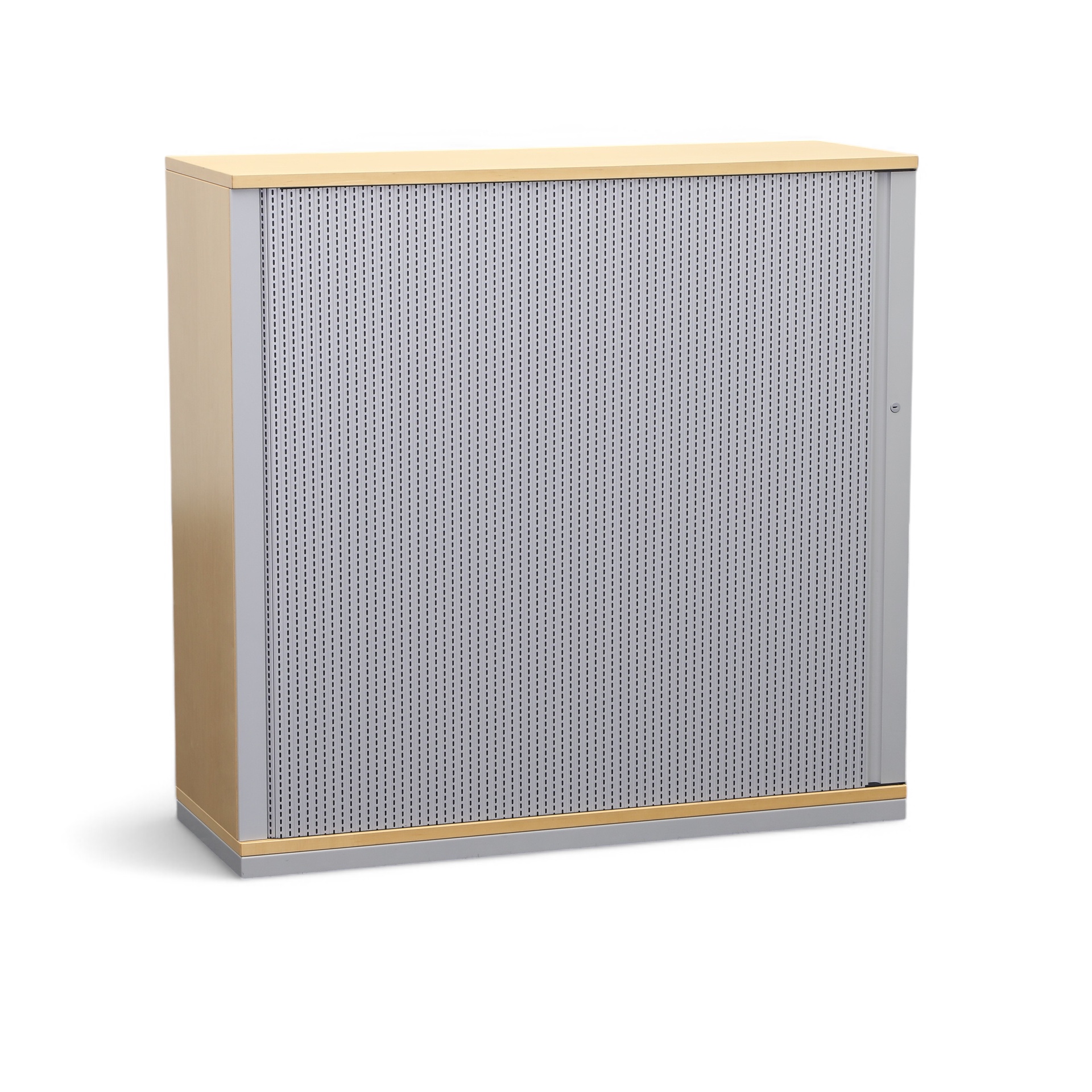 Rollladenschrank silbergrau (Gut, Mit Schlüssel)