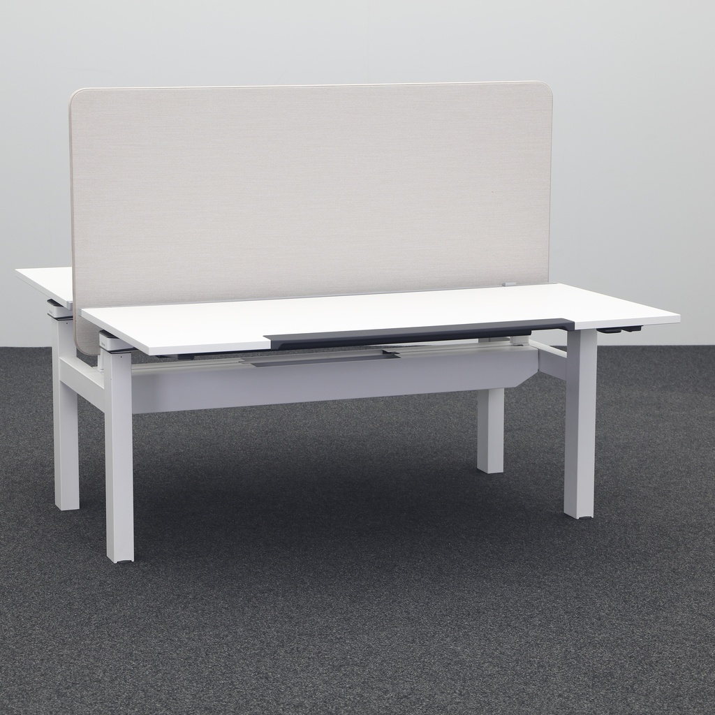 Ergonomic Steelcase Ology White Standing Desk