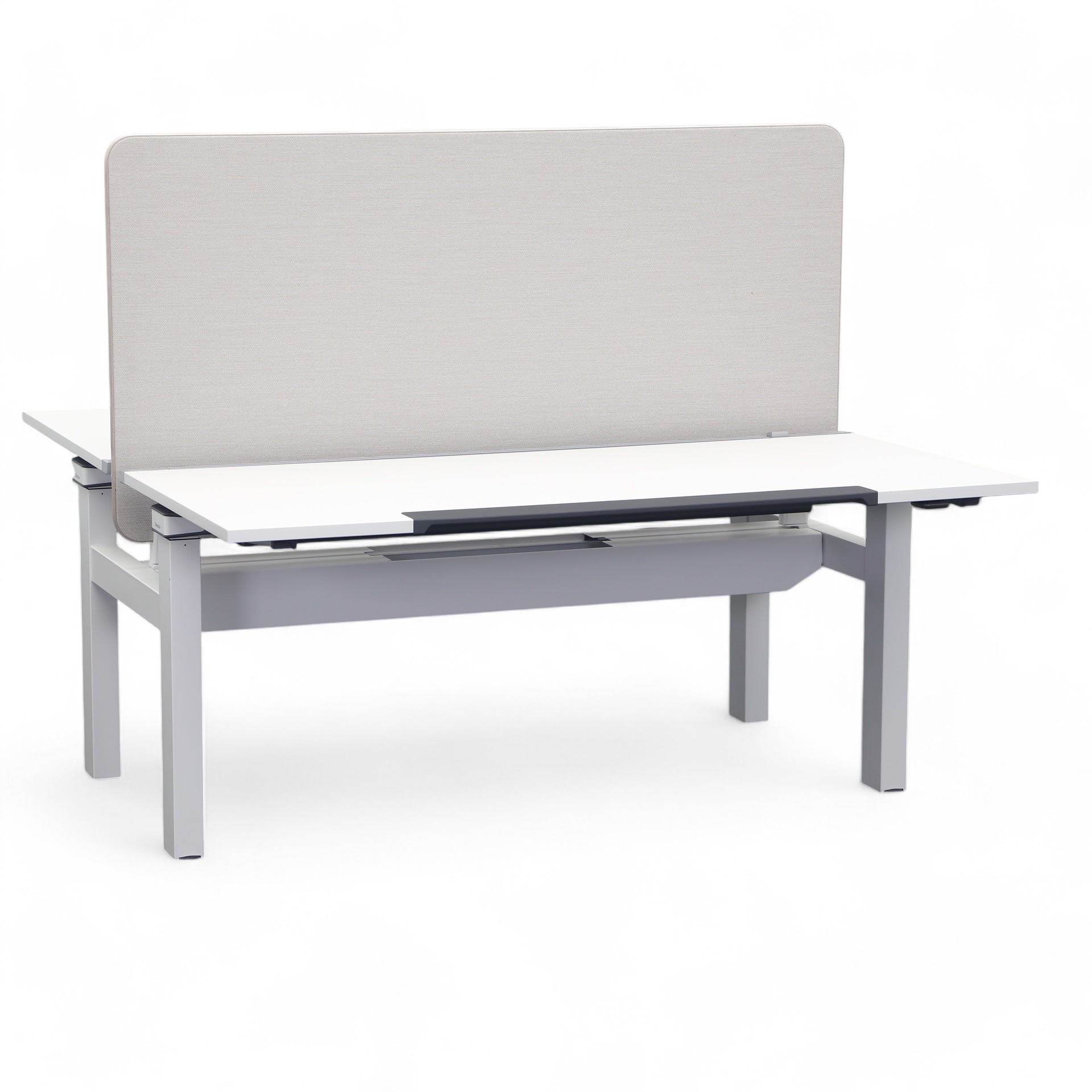 Table haute poste de travail double Steelcase Ology (Bon)