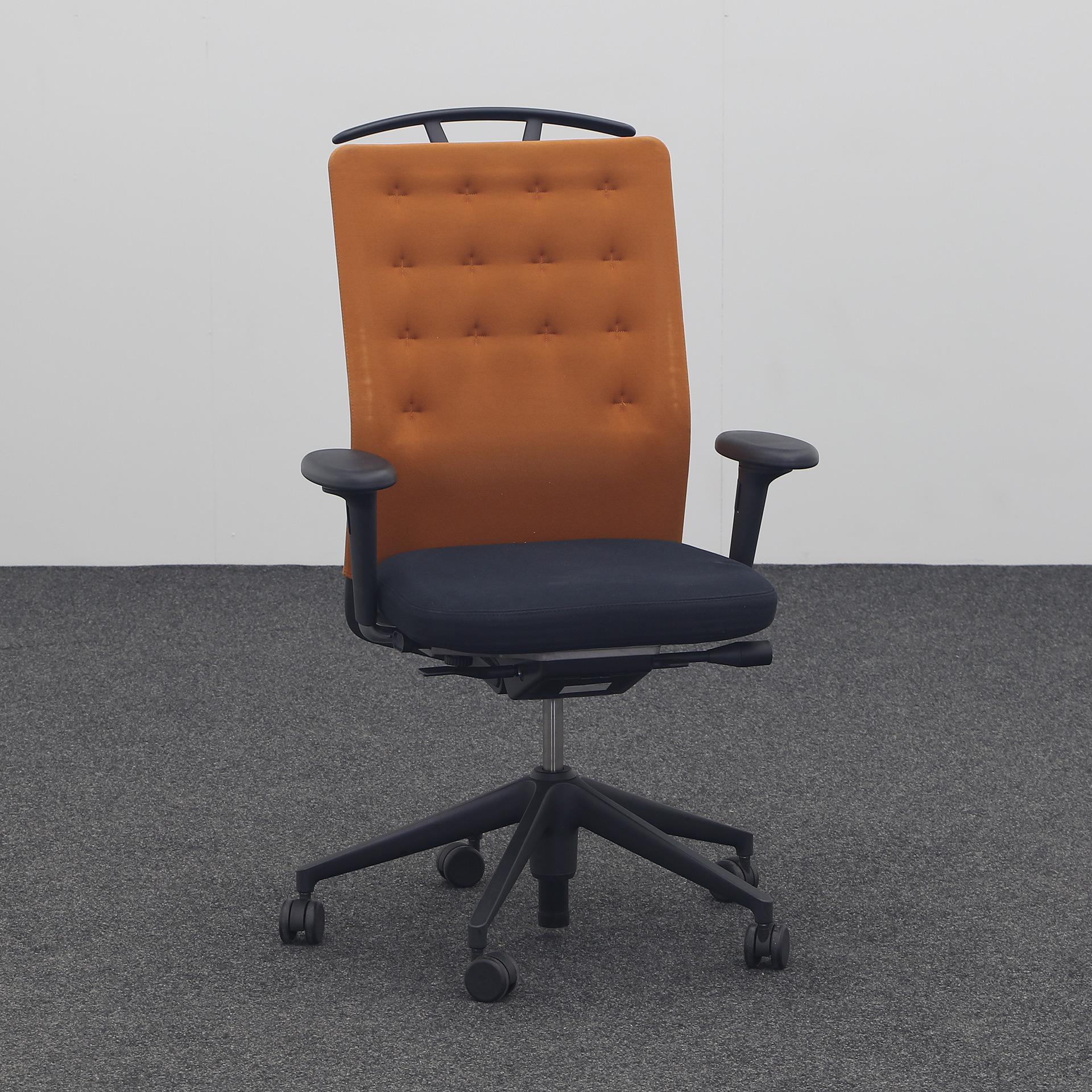 Vitra Bürostuhl ID Trim mit Armstützen (Ochre, Normal gebraucht)