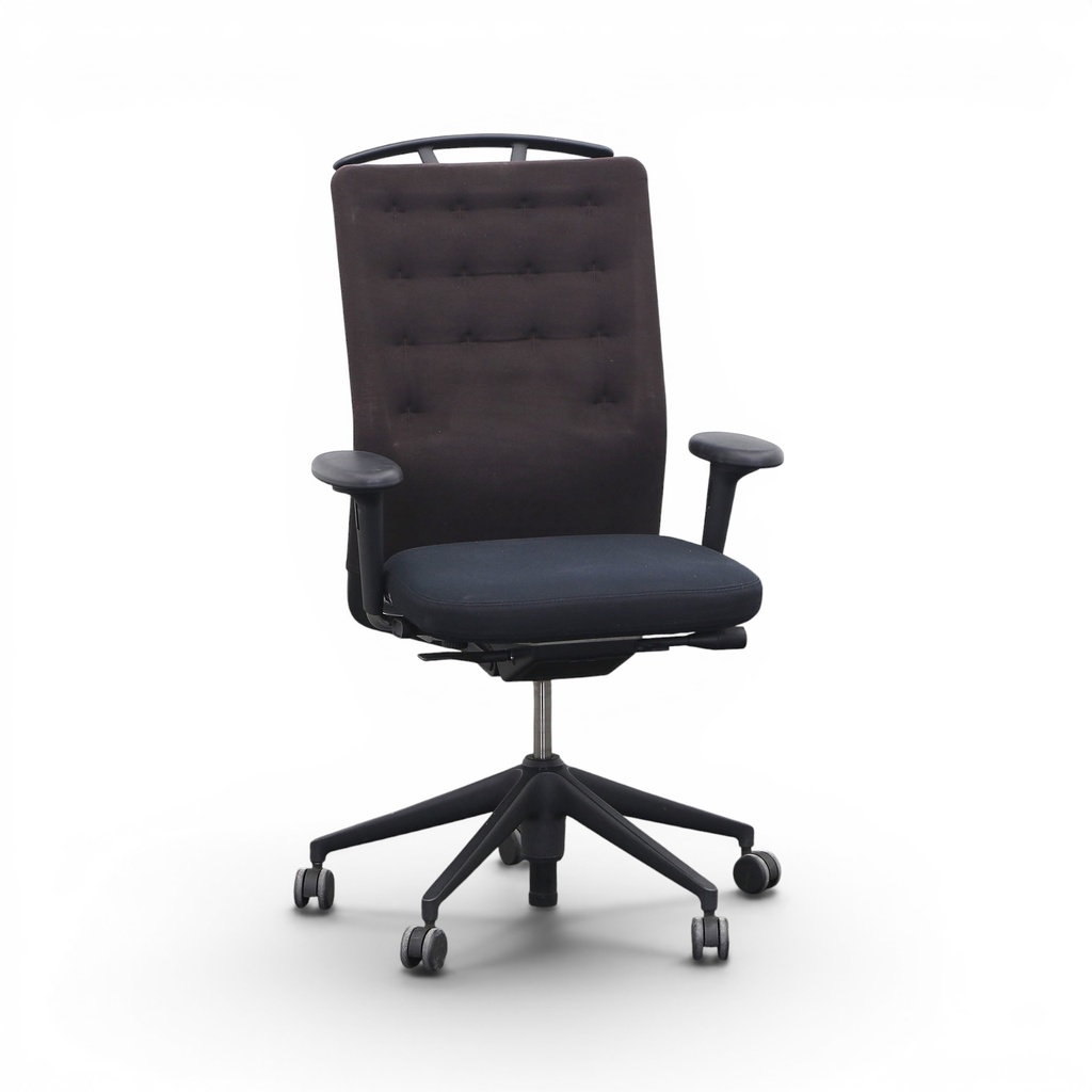 Vitra Bürostuhl ID Trim mit Armstützen (Normal gebraucht, Braun)