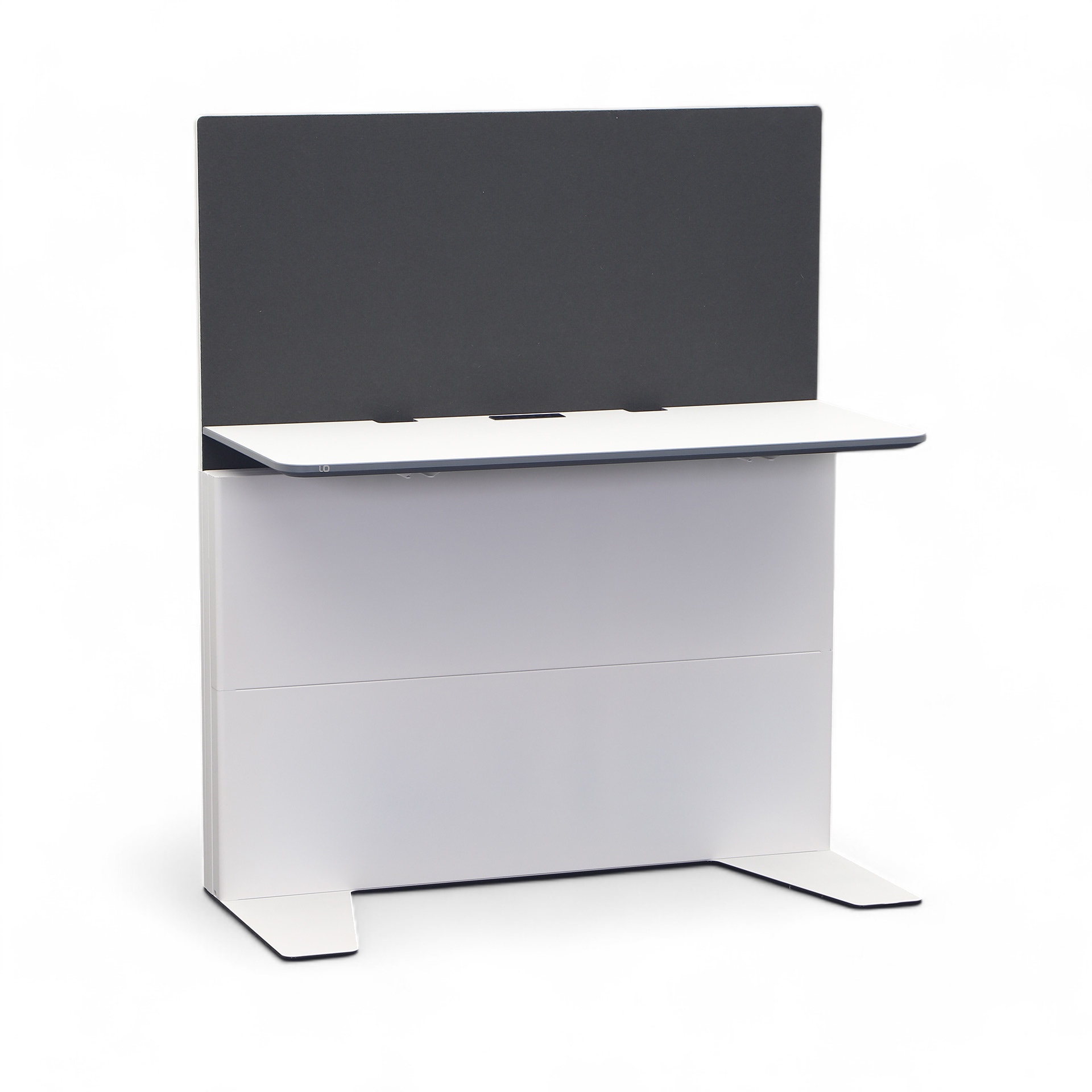 Workstation Lista LO 110x50 cm, Weiss/Weiss, Gut, Bürotisch - für Büro oder Homeoffice