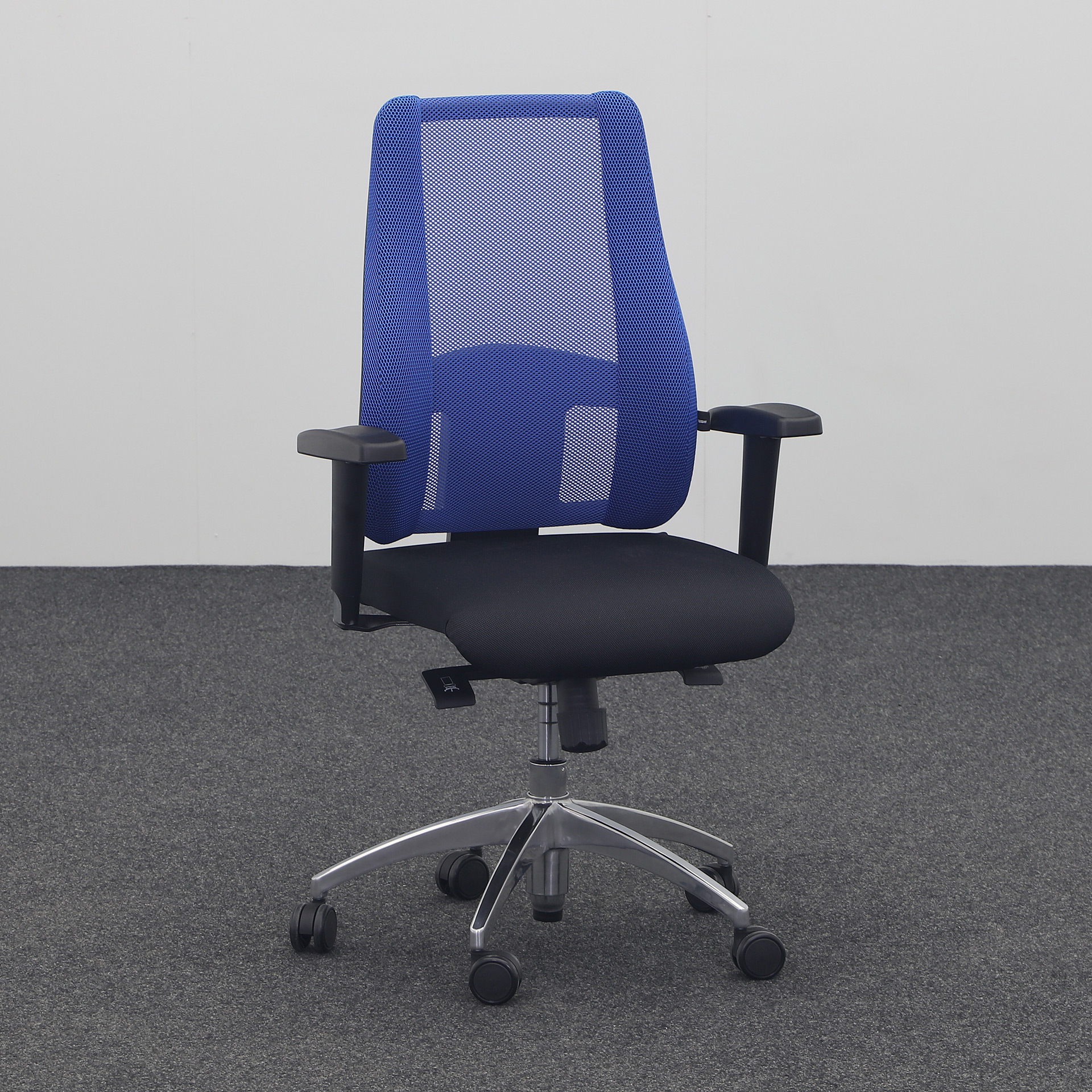 Bürostuhl Topstar Lady Sitness Stoff Netzrücken Blau mit Armlehnen (Sehr gut)