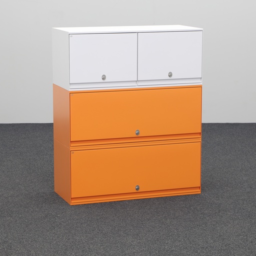 Highboard Lista LO (Orange, Normal gebraucht, mit Schlüssel)
