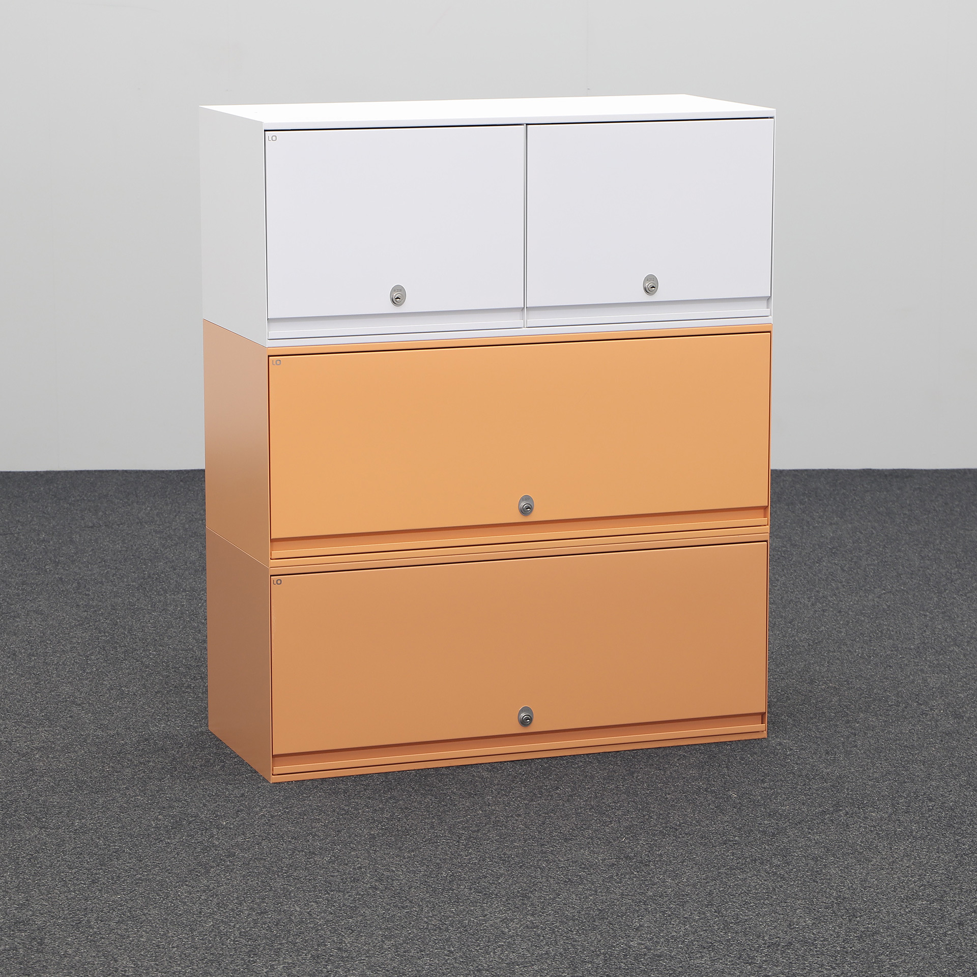 Armoire modulaire Lista LO (Saumon, Normalement utilisé, Avec clé)