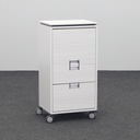 Caddy Steelcase Moby (Gut, Akazie, mit Schlüssel, mit Hängeregister & Stauraum)