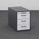 Standcontainer Elan Euroffice (Normal gebraucht, Lichtgrau, mit Schlüssel, mit Schubladen)