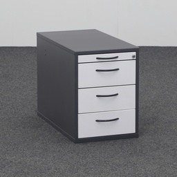 Standcontainer Elan Euroffice (Normal gebraucht, Lichtgrau, mit Schlüssel, mit Schubladen)