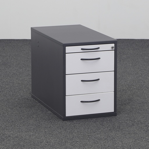Standcontainer Elan Euroffice (Normal gebraucht, Lichtgrau, mit Schlüssel, mit Schubladen)