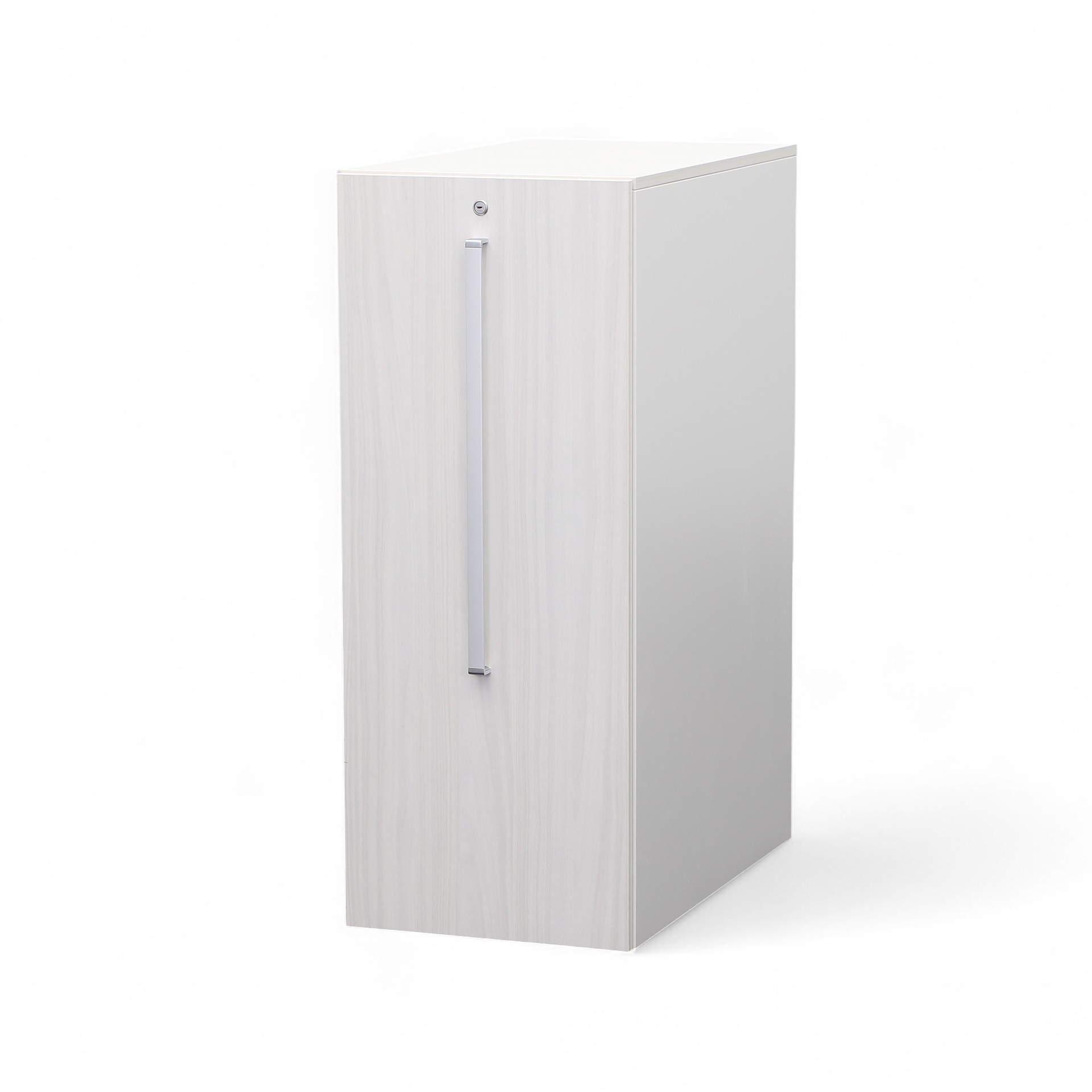 Caisson haut Steelcase ouverture à gauche (Acacia, Normalement utilisé, Avec clé)
