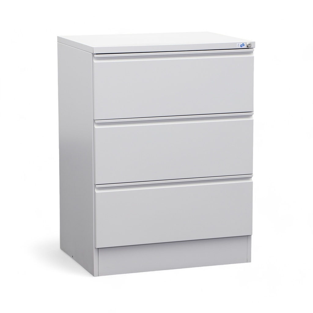 Hängeregisterschrank Lichtgrau Stahl (Normal gebraucht, mit Schlüssel)