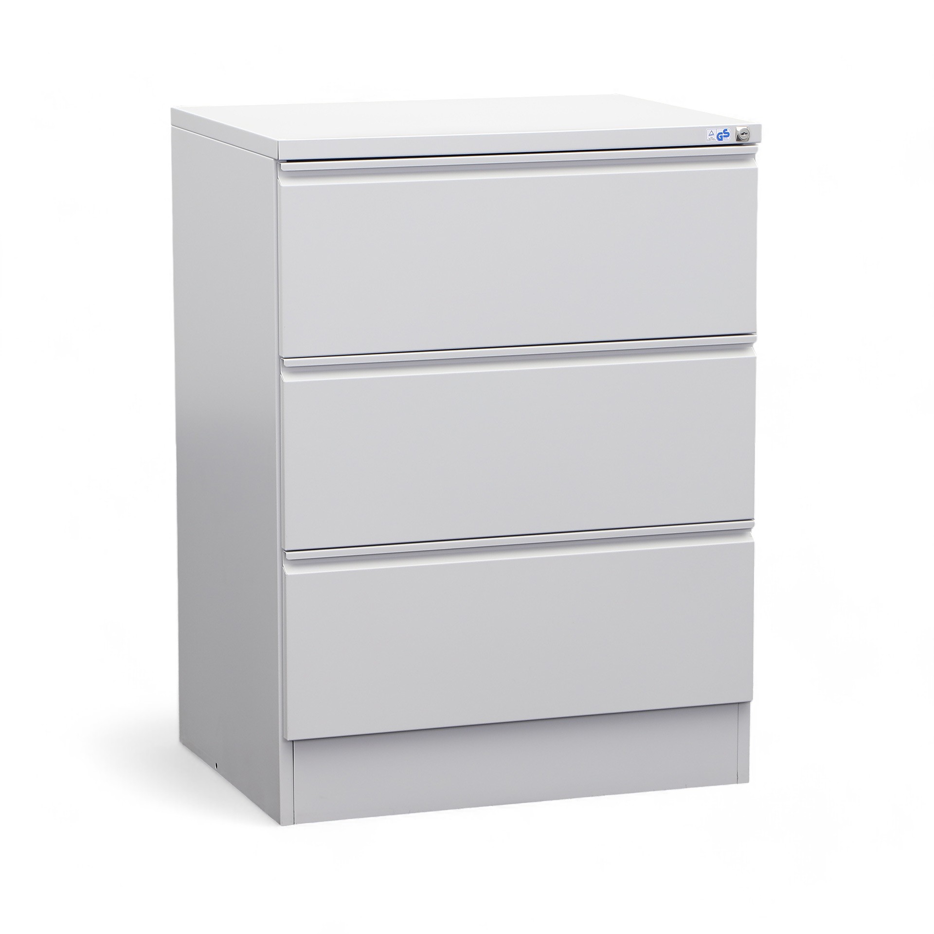 Hängeregisterschrank Lichtgrau Stahl (Normal Gebraucht, Mit Schlüssel)