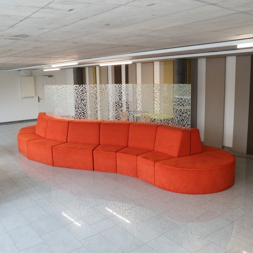 Grosses Lounge Sofa S-Form (Gut)