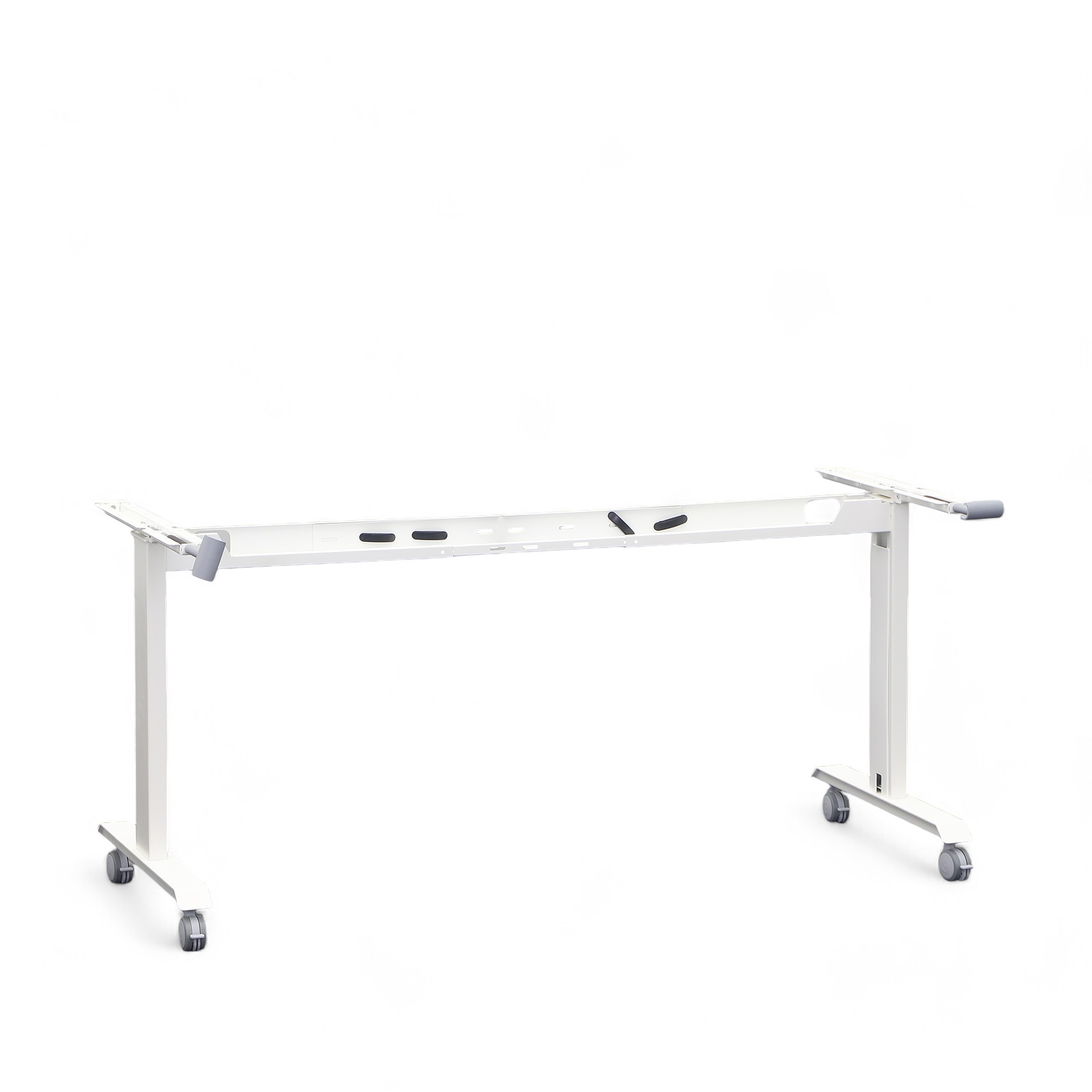 Klapptischgestell mit Rollen Tradingzone Kos 120x60 cm, Weiss, Neu, Bürotisch - für Büro oder Homeoffice