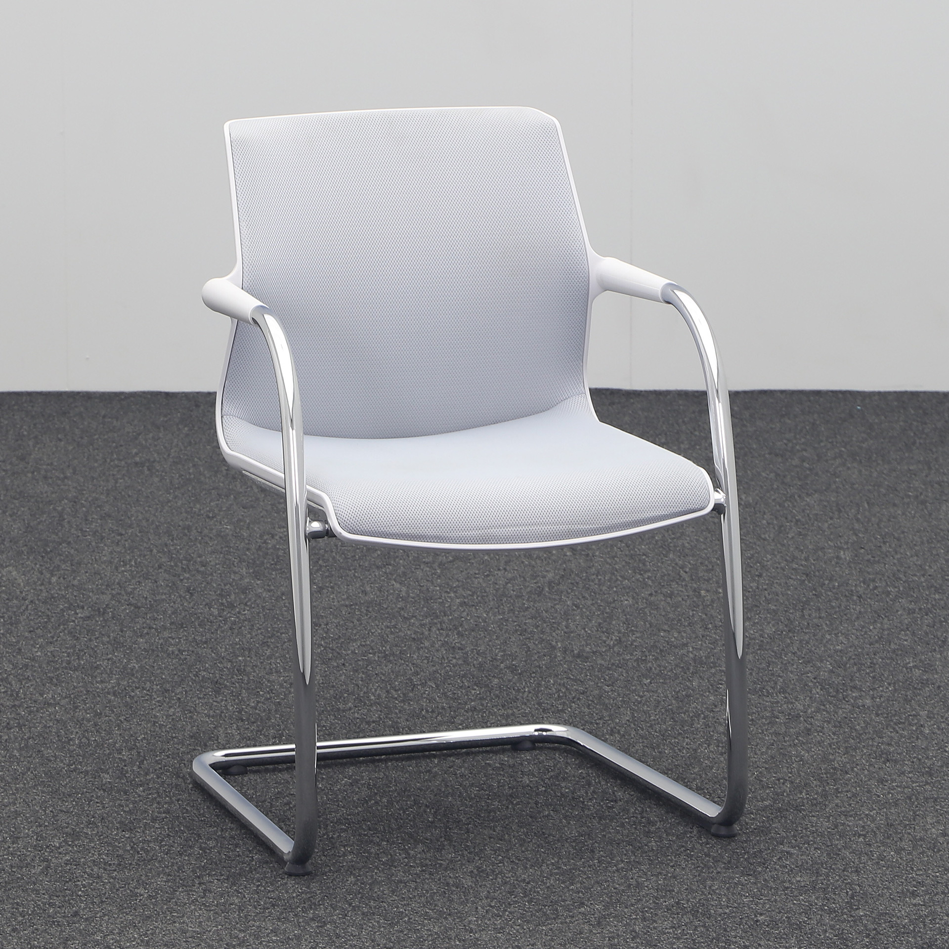 Freischwinger Vitra Unix Chair (Lichtgrau, Gut)