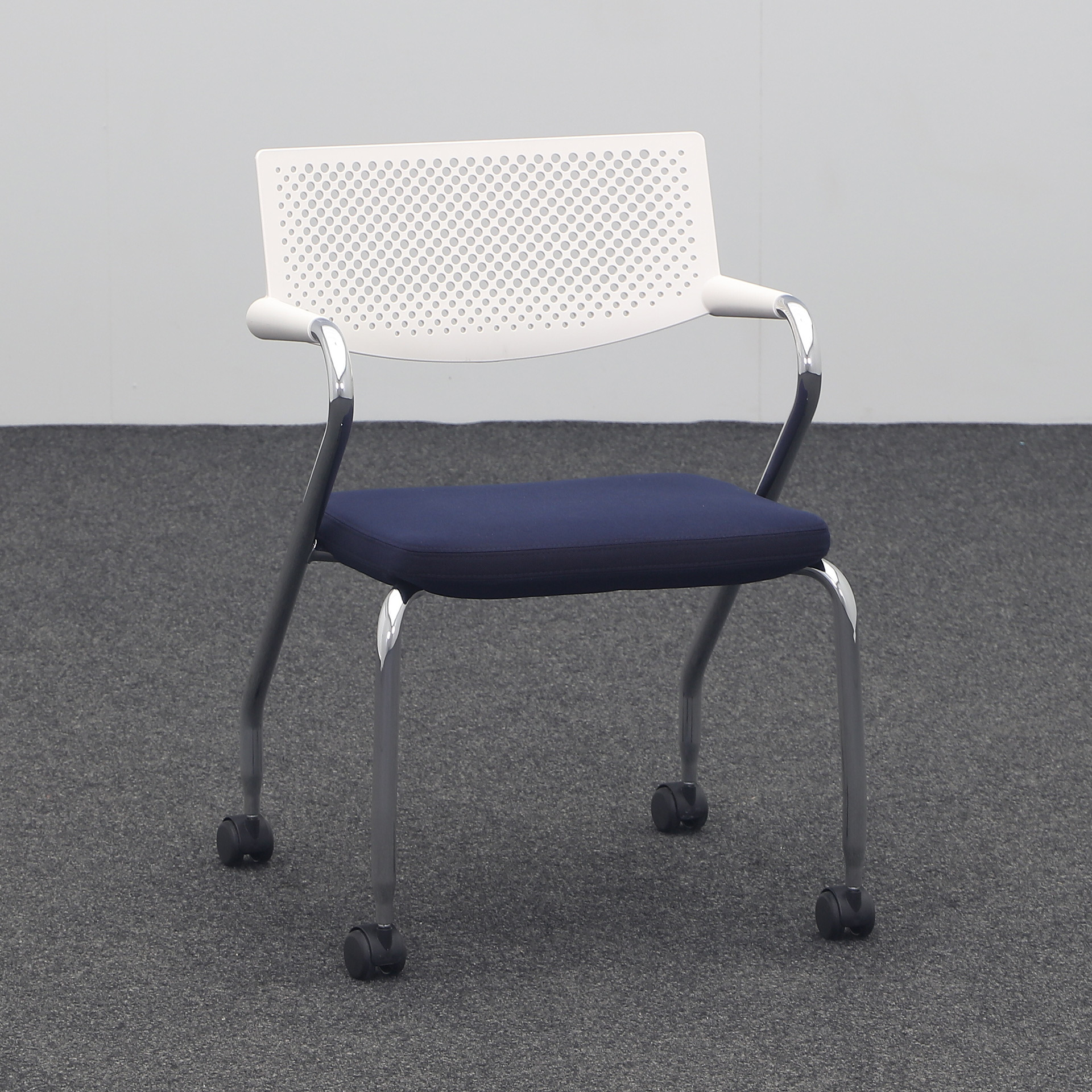 4-legged chairs Vitra Visaroll (Dark blue, Good)