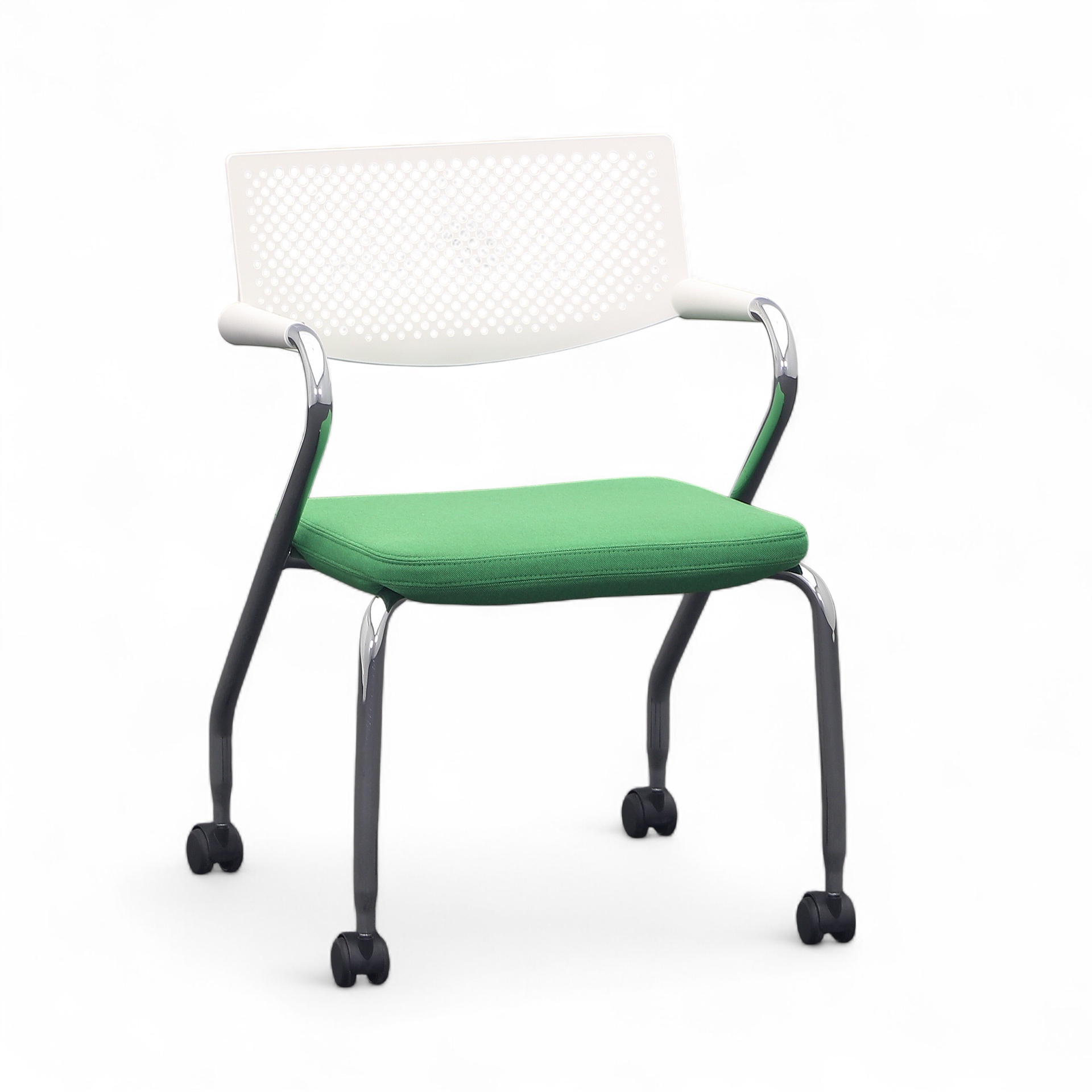 Siège de conférence sur roulettes Vitra Visaroll (Vert, Bon)