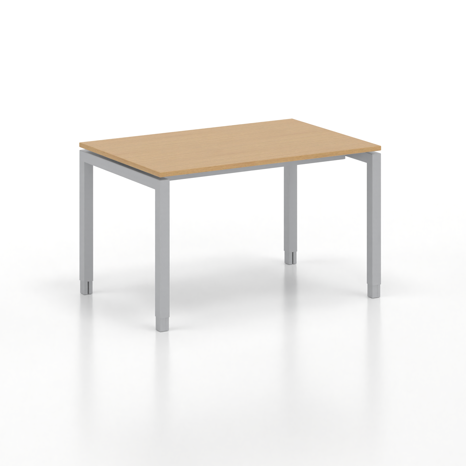 Image of Ergonomischer Schreibtisch Tradingzone GO Swiss 120x80 cm, Buche/Silbergrau, Neu, Tisch - ideal fürs Homeoffice oder Büro