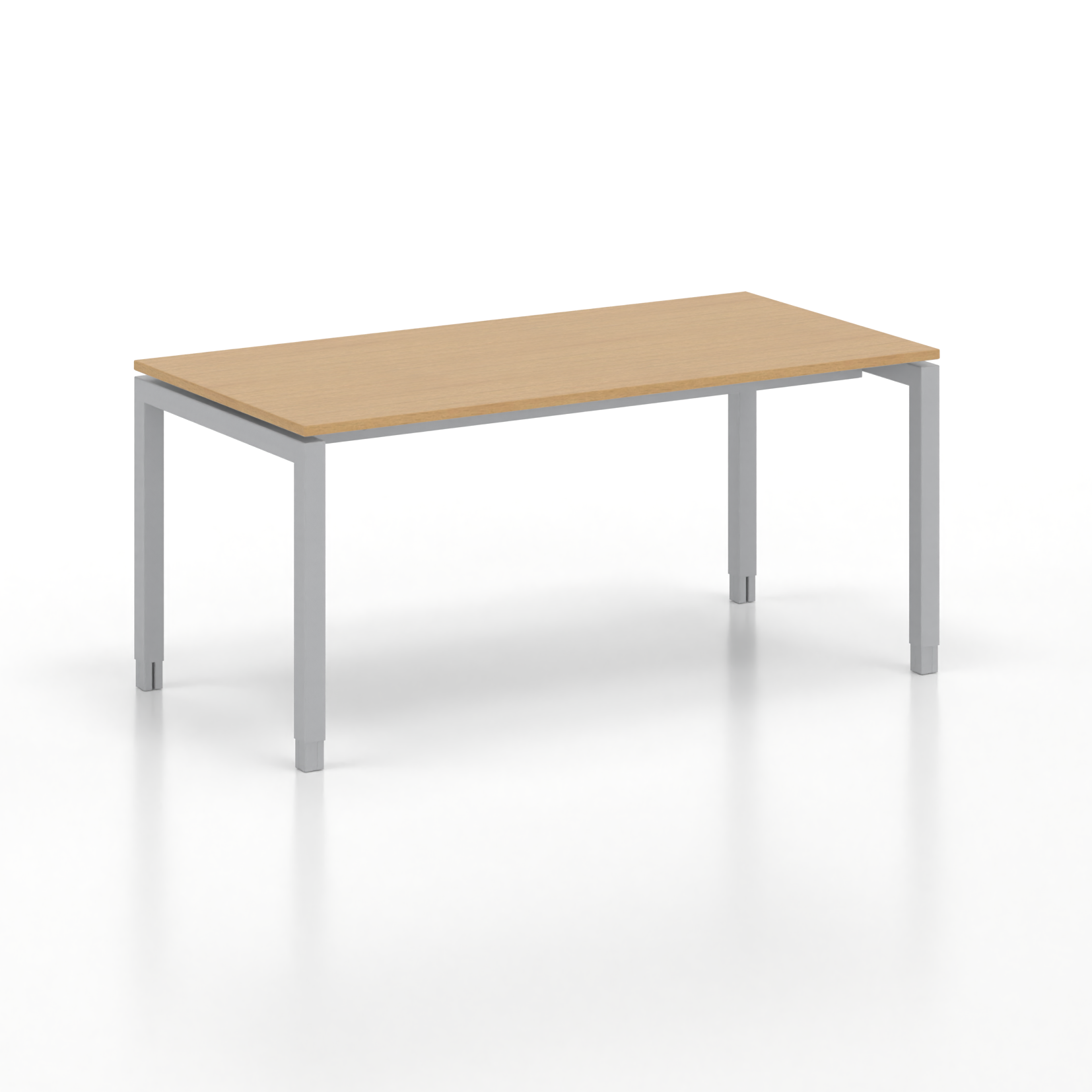 Image of Ergonomischer Schreibtisch Tradingzone GO Swiss 160x80 cm, Buche/Silbergrau, Neu, Tisch - ideal fürs Homeoffice oder Büro