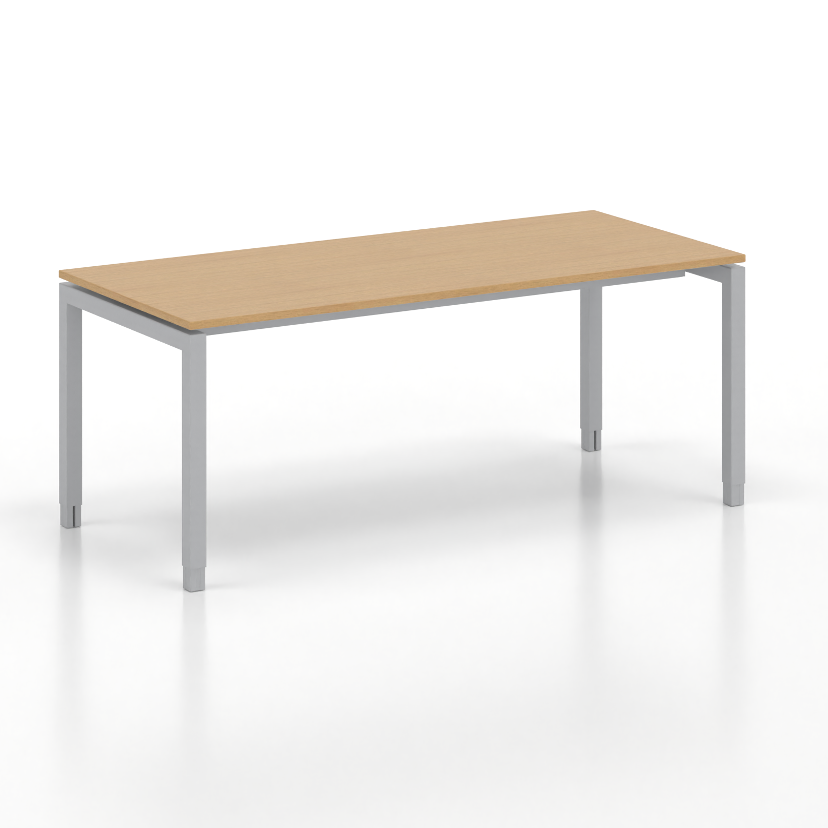 Image of Ergonomischer Schreibtisch Tradingzone GO Swiss 180x80 cm, Buche/Silbergrau, Neu, Tisch - ideal fürs Homeoffice oder Büro