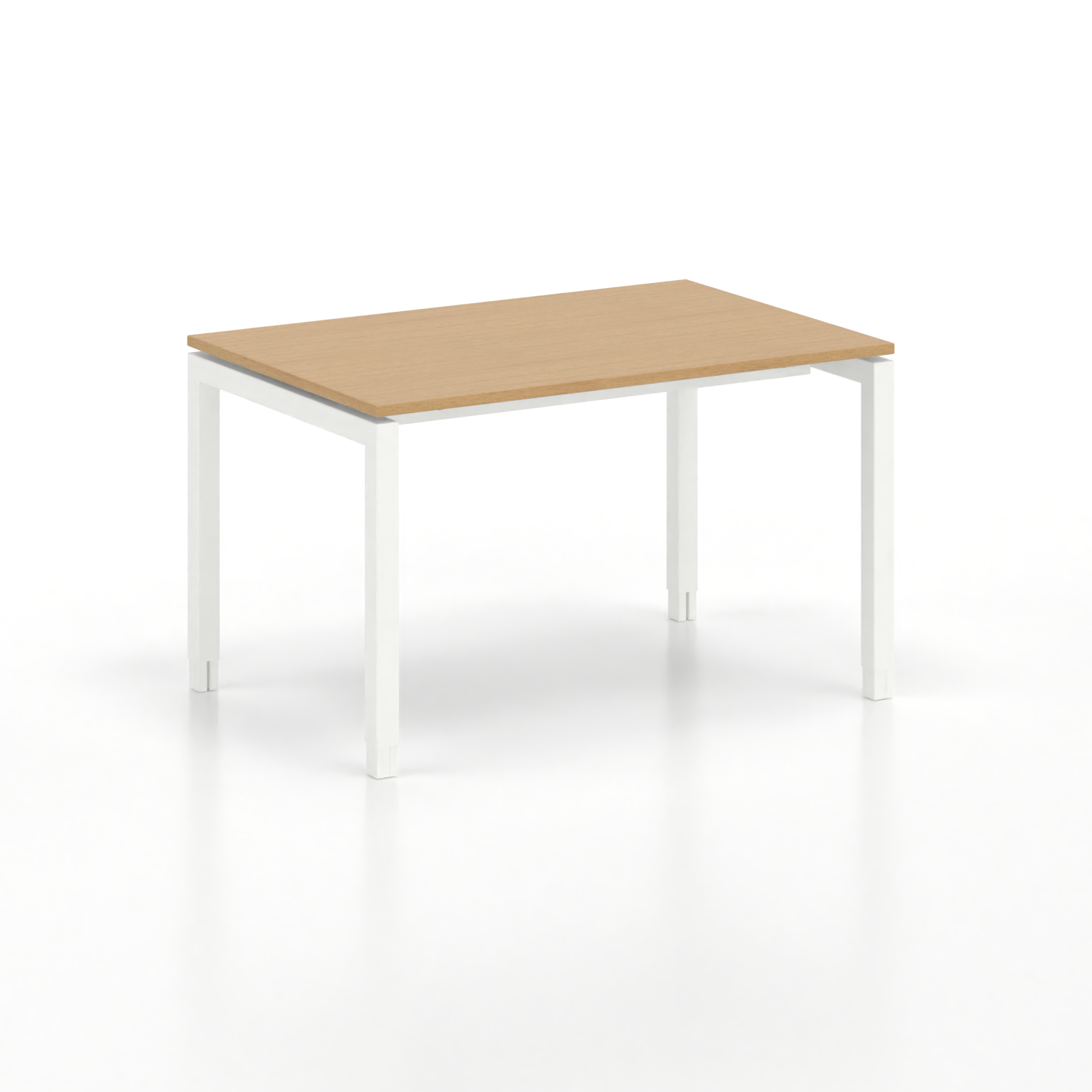 Image of Ergonomischer Schreibtisch Tradingzone GO Swiss 120x80 cm, Buche/Weiss, Neu, Tisch - ideal fürs Homeoffice oder Büro