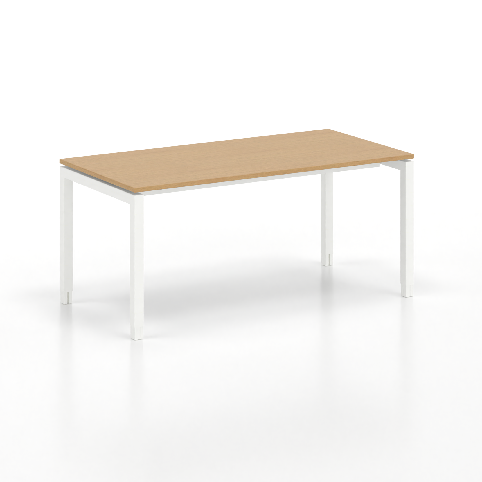 Image of Ergonomischer Schreibtisch Tradingzone GO Swiss 160x80 cm, Buche/Weiss, Neu, Tisch - ideal fürs Homeoffice oder Büro