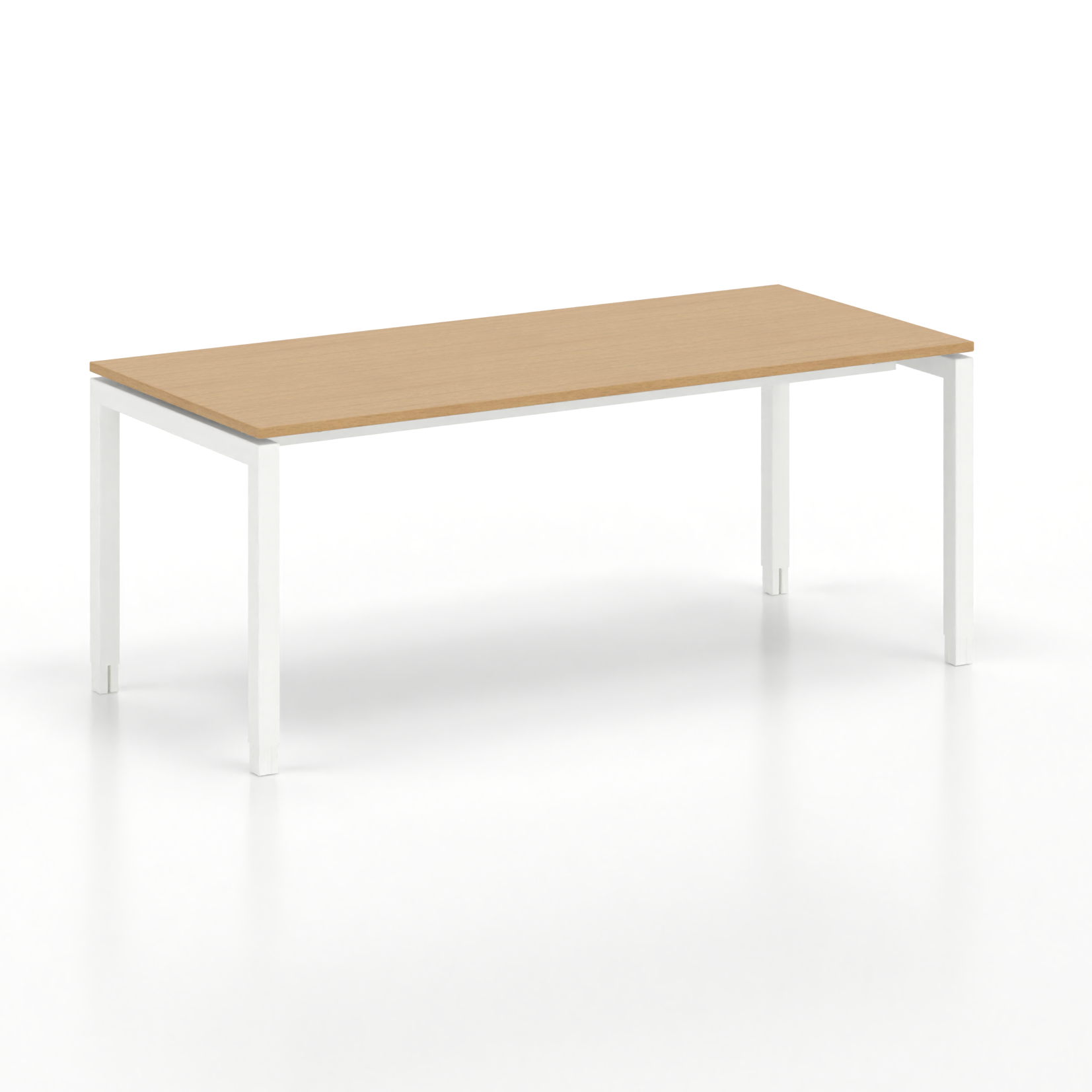 Image of Ergonomischer Schreibtisch Tradingzone GO Swiss 180x80 cm, Buche/Weiss, Neu, Tisch - ideal fürs Homeoffice oder Büro