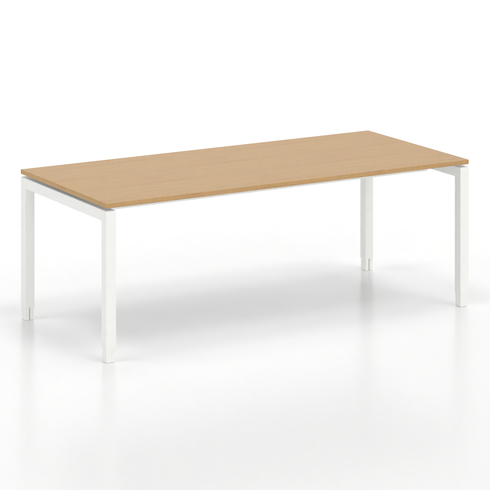 Image of Ergonomischer Schreibtisch Tradingzone GO Swiss 200x90 cm, Buche/Weiss, Neu, Tisch - ideal fürs Homeoffice oder Büro