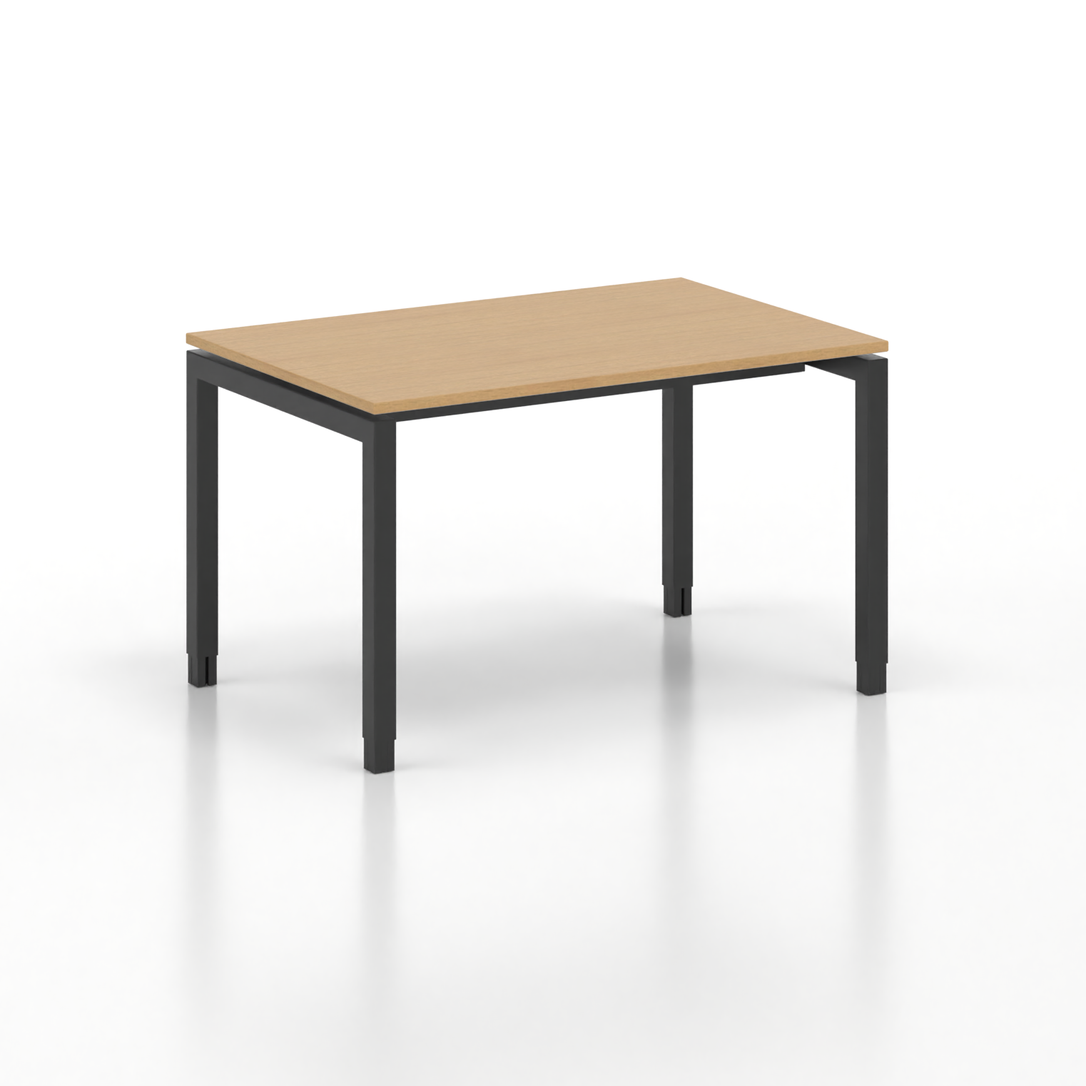 Image of Ergonomischer Schreibtisch Tradingzone GO Swiss 120x80 cm, Buche/Schwarz, Neu, Tisch - ideal fürs Homeoffice oder Büro
