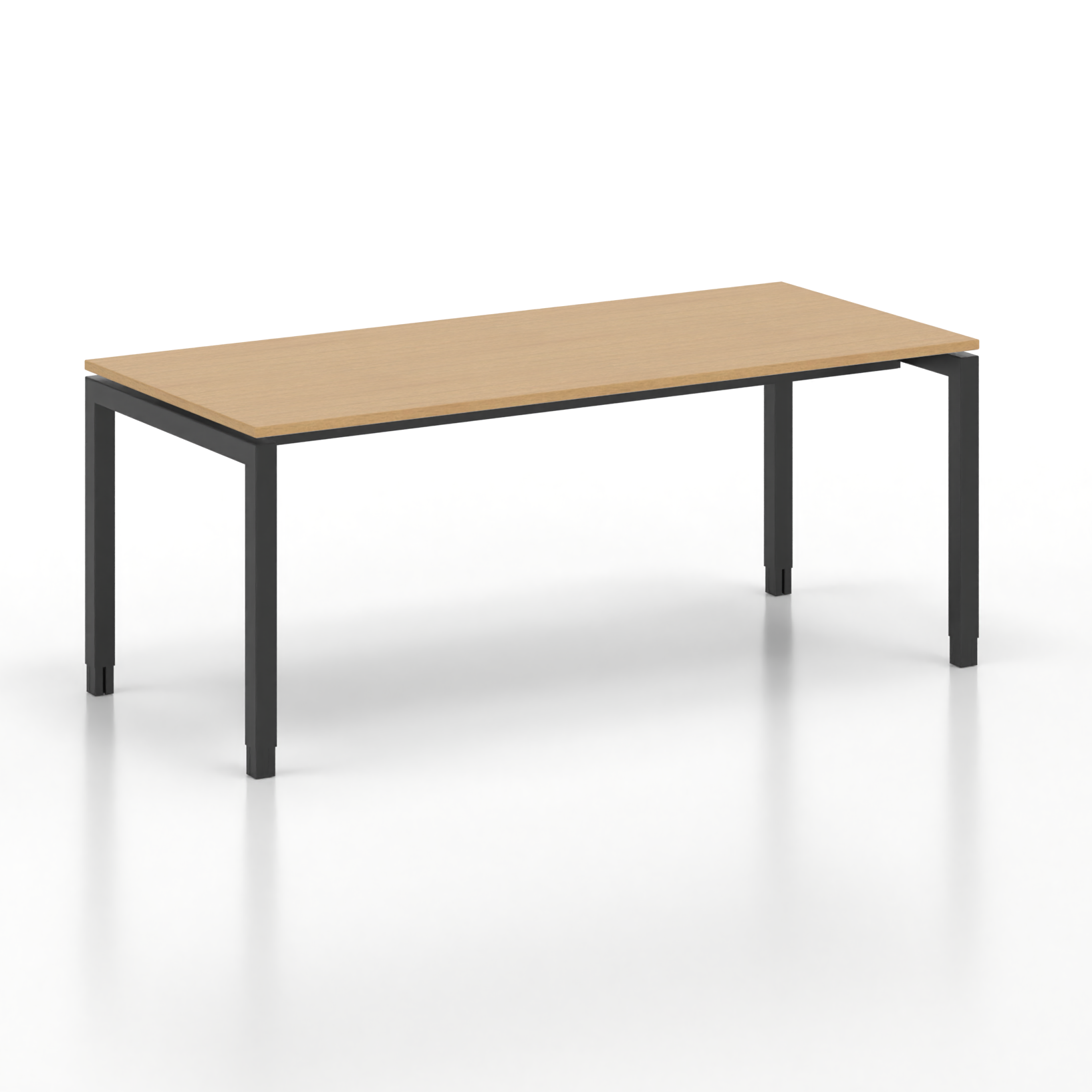 Image of Ergonomischer Schreibtisch Tradingzone GO Swiss 180x80 cm, Buche/Schwarz, Neu, Tisch - ideal fürs Homeoffice oder Büro