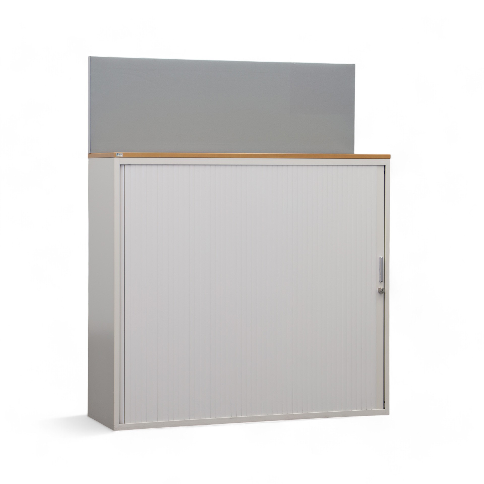 Armoire à rideau avec dossiers suspendus Lista LO Storage 120 x 40 x 149 cm, Crème, sans clé, Normalement utilisé - solution peu encombrante