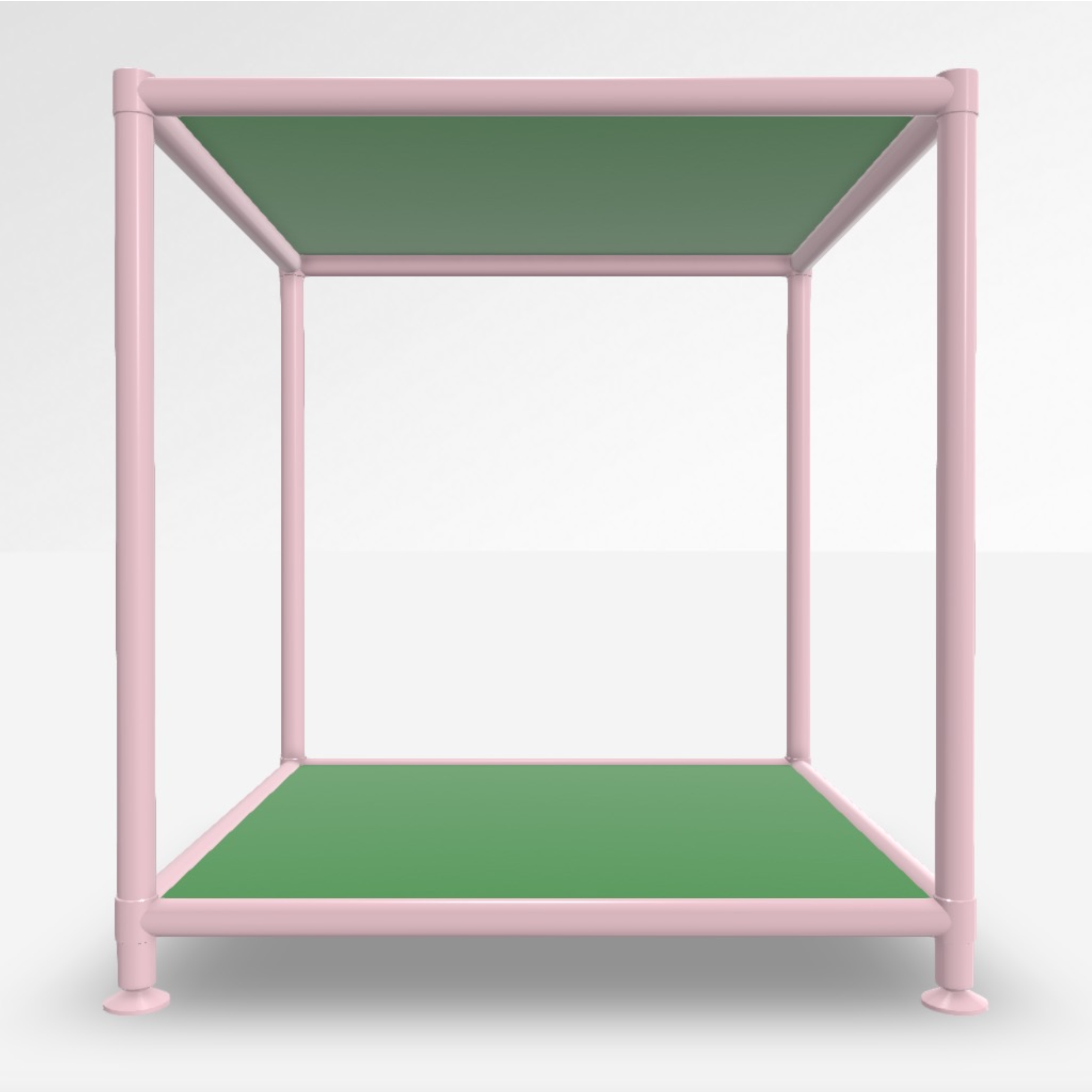 Image of Couchtisch System4 Cubey 40.4x40.4 cm, Apple Green/Pink, Quadratisch, Neu - Perfekt für Sofa und Lounge