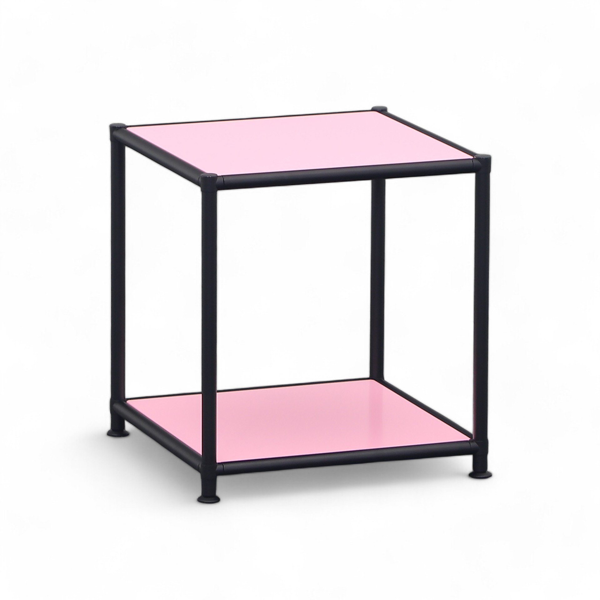 Image of Couchtisch System4 Cubey 40.4x40.4 cm, Dunkelpink/Schwarz, Quadratisch, Neu - Perfekt für Sofa und Lounge