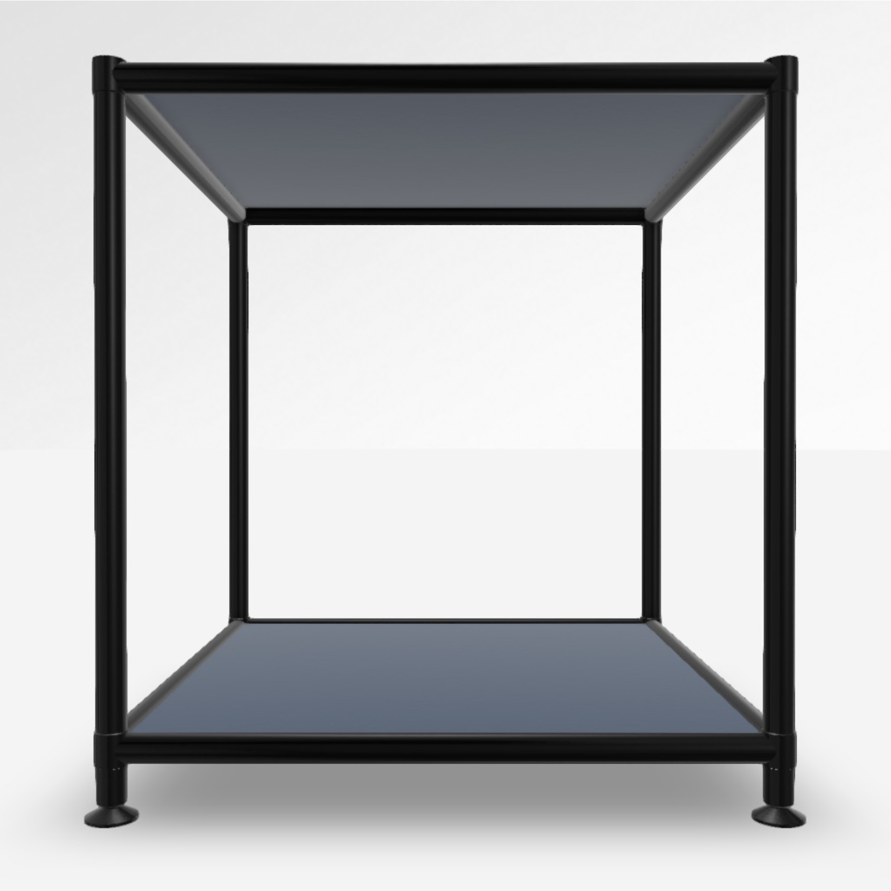 Image of Couchtisch System4 Cubey 40.4x40.4 cm, Violettblau/Schwarz, Quadratisch, Neu - Perfekt für Sofa und Lounge