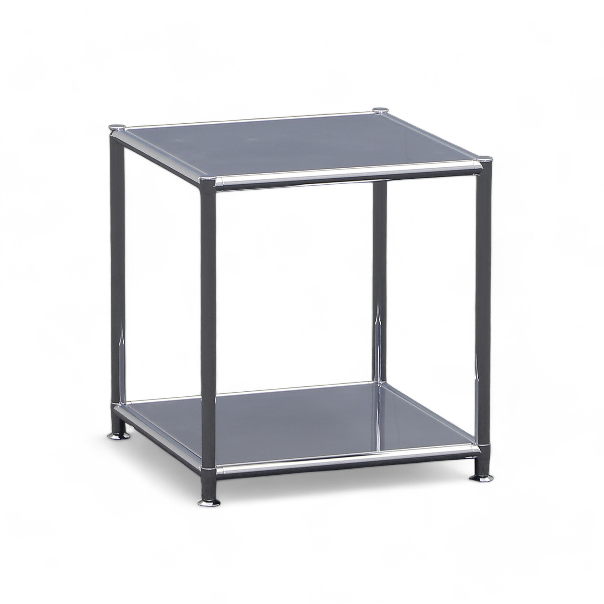 Image of Couchtisch System4 Cubey 40.4x40.4 cm, Verchromt/Verchromt, Quadratisch, Neu - Perfekt für Sofa und Lounge