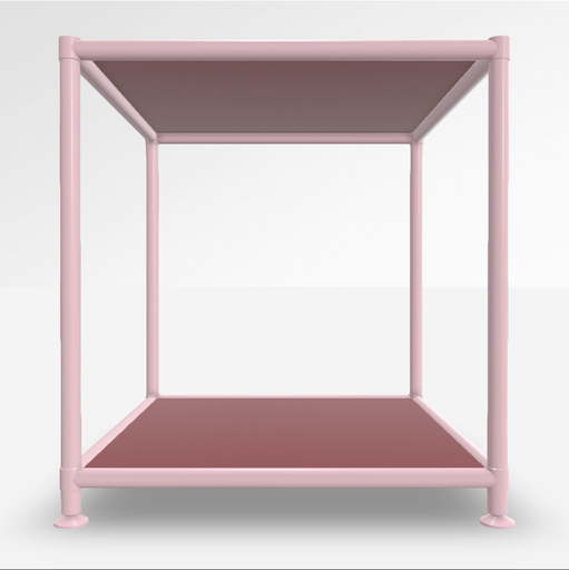 Couchtisch System4 Cubey (Rubinrot, Neu, Pink)
