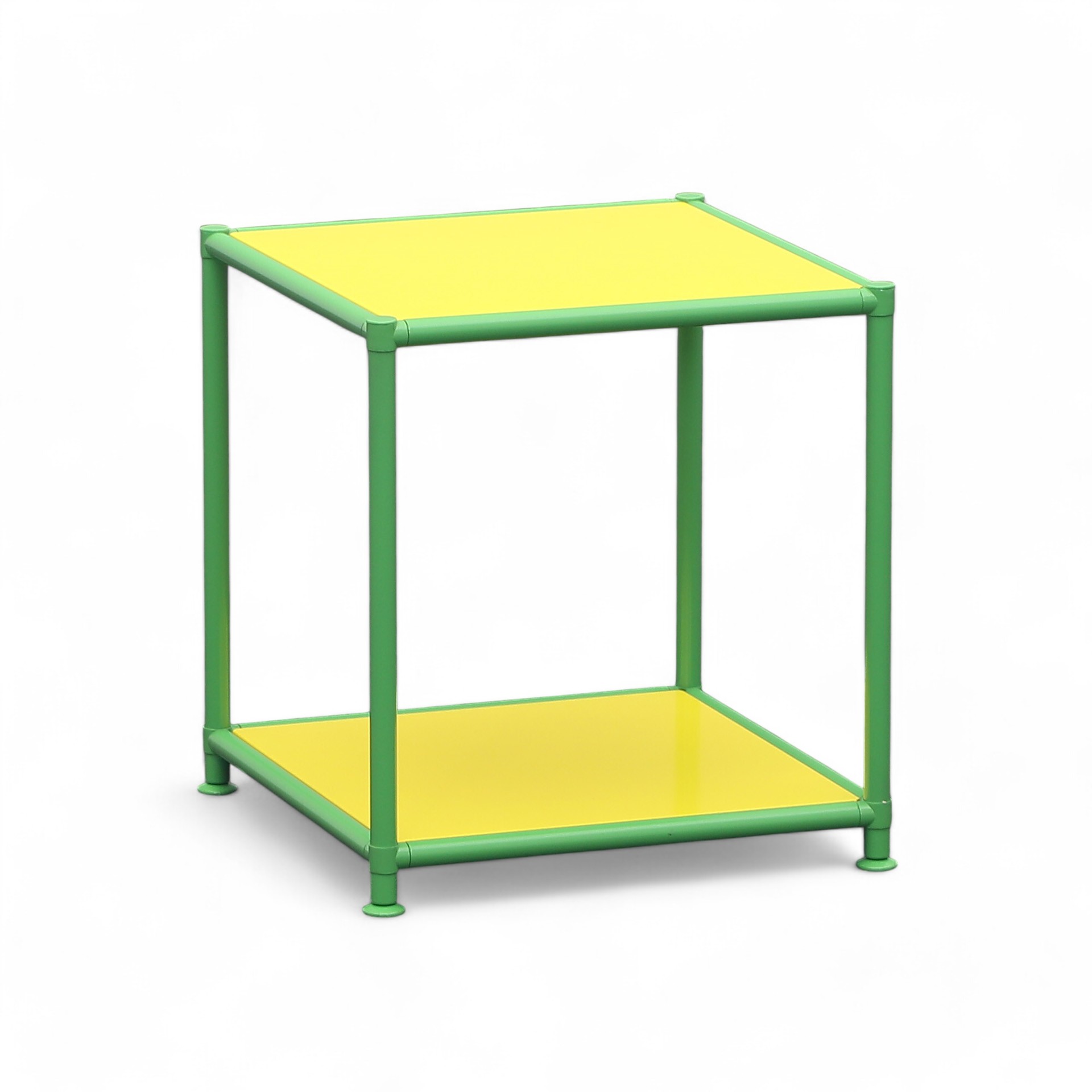 Image of Couchtisch System4 Cubey 40.4x40.4 cm, Gelb/Grün, Quadratisch, Neu - Perfekt für Sofa und Lounge