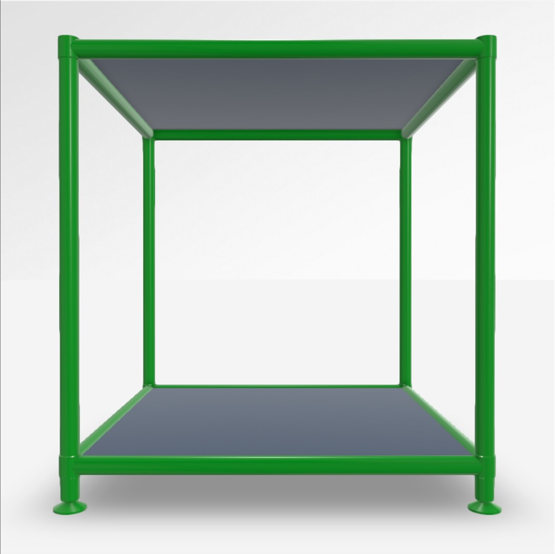 Image of Couchtisch System4 Cubey 40.4x40.4 cm, Violettblau/Grün, Quadratisch, Neu - Perfekt für Sofa und Lounge